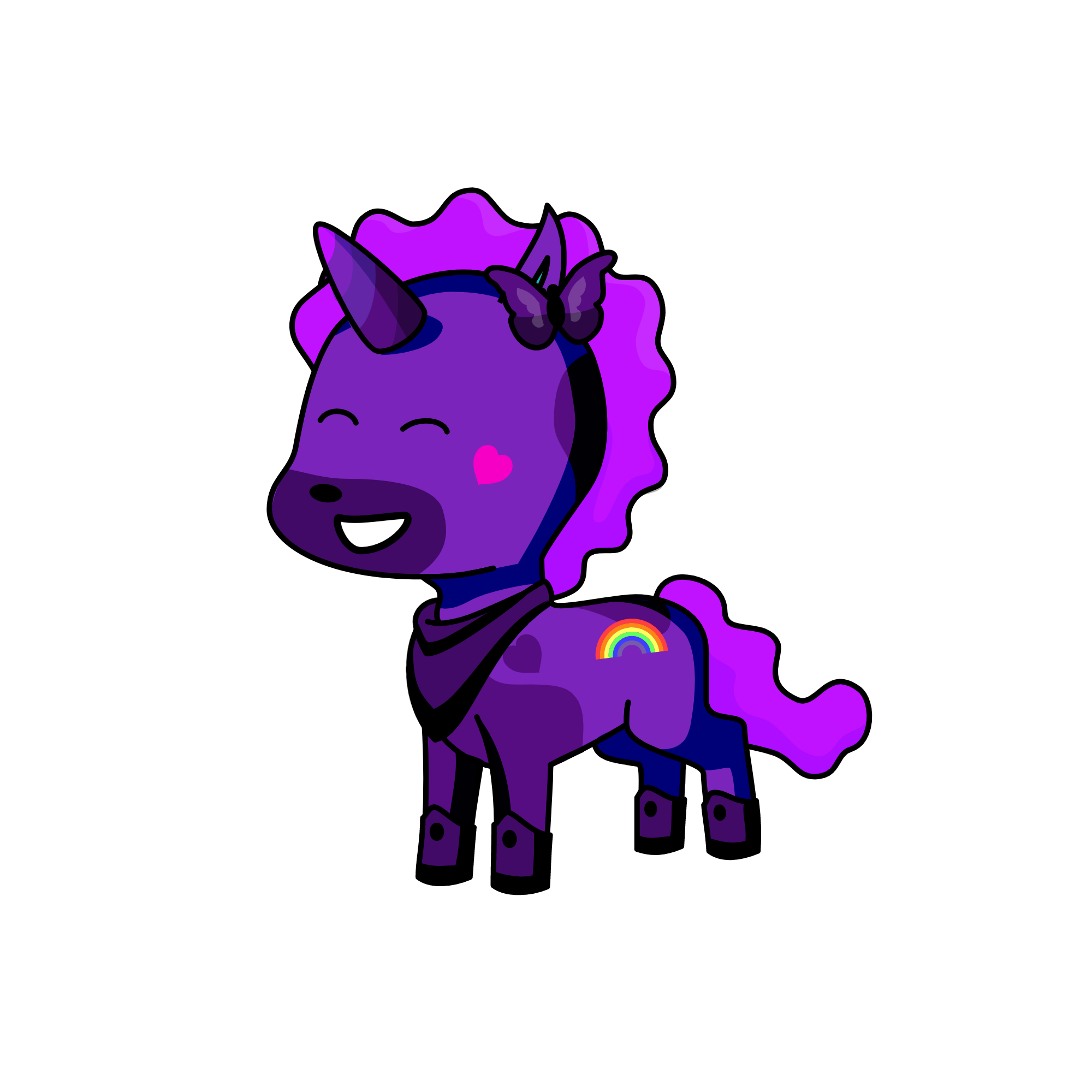 Violet, the unicorn