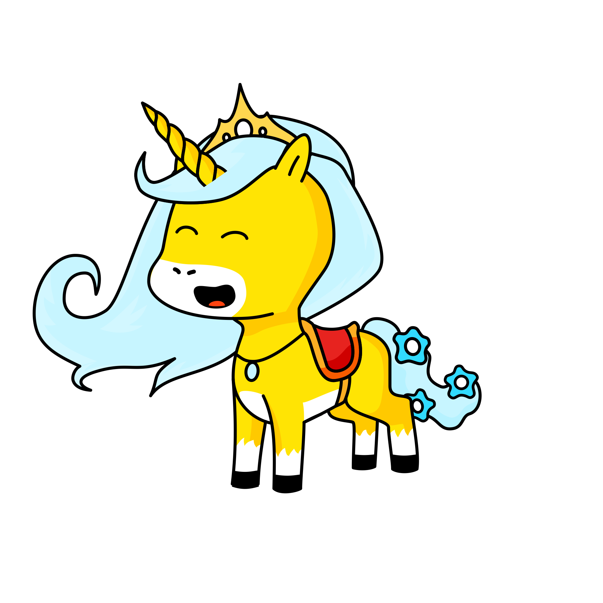 Icy baby, the unicorn