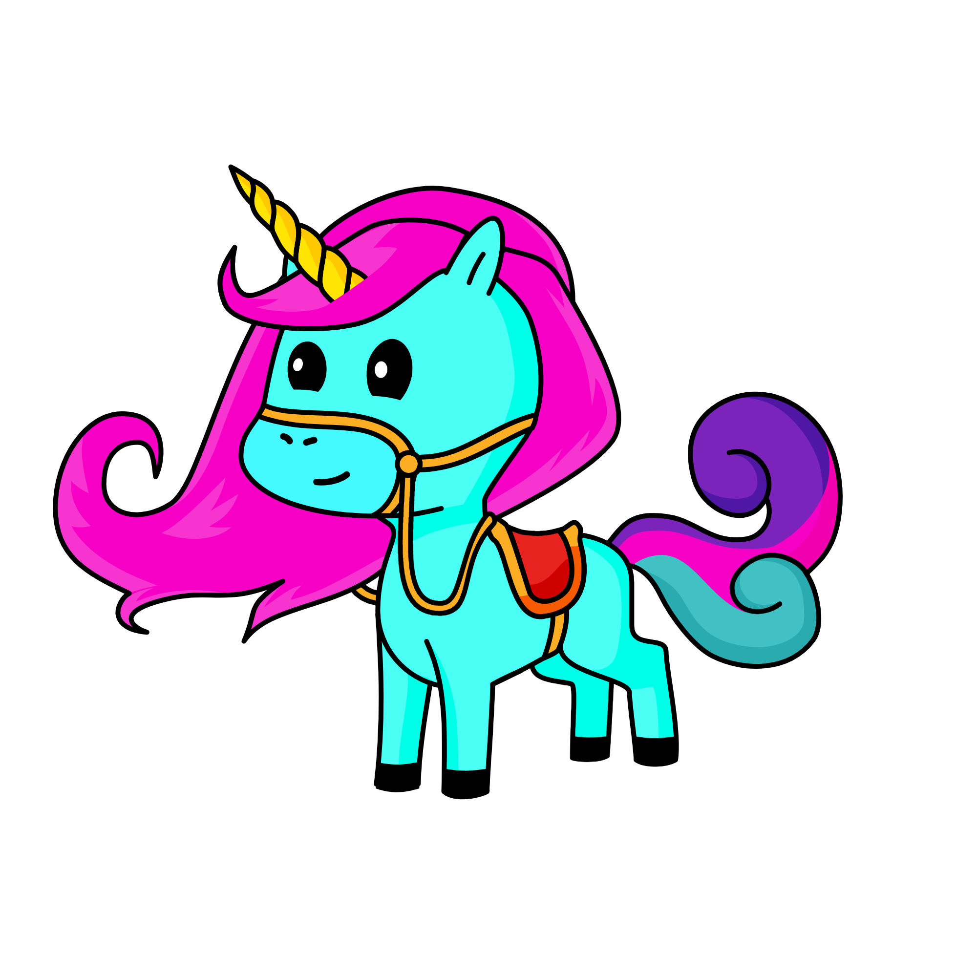 sunset, the unicorn