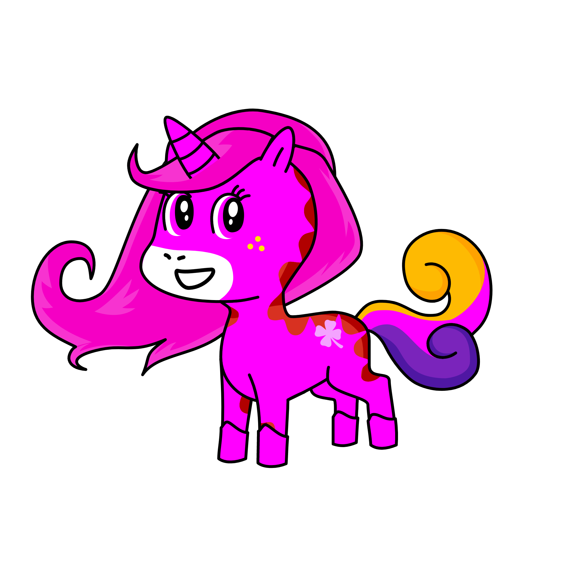 Night angle, the unicorn