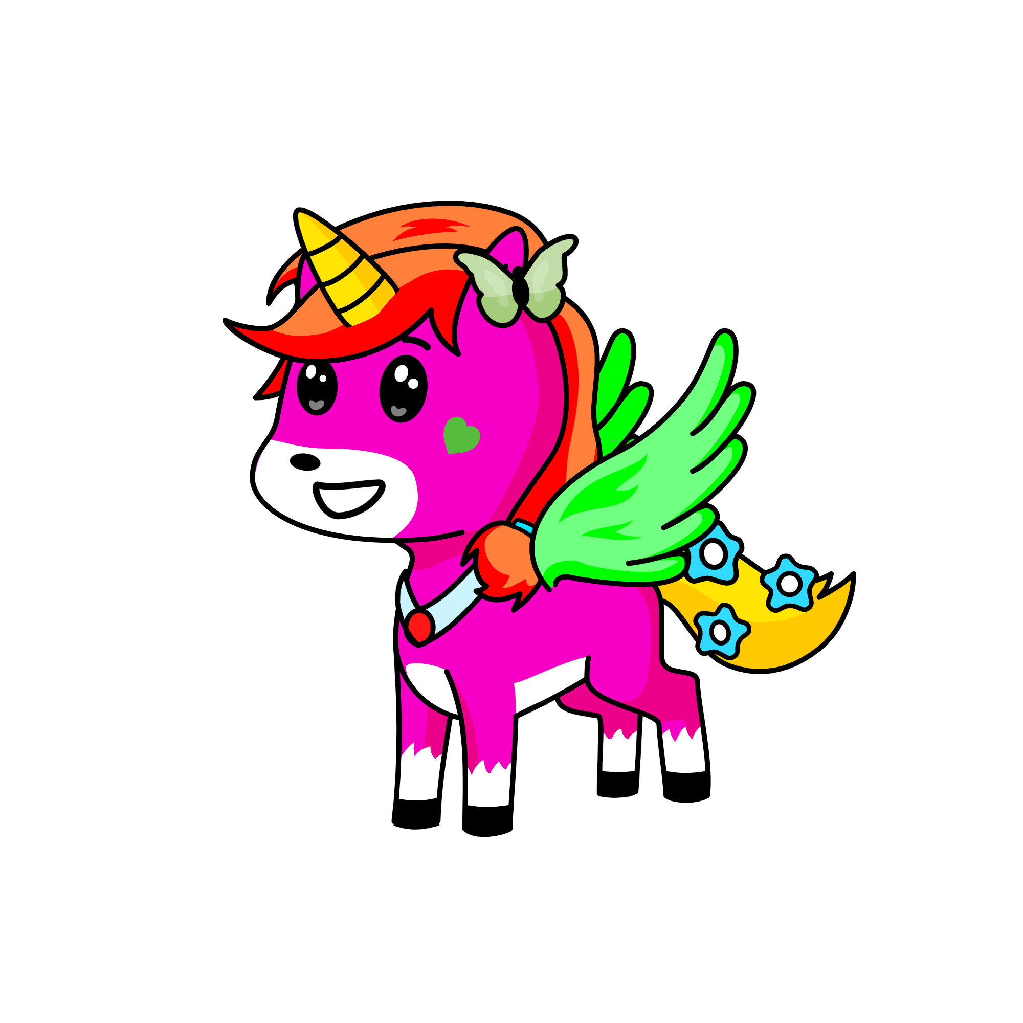 Snofy, the unicorn
