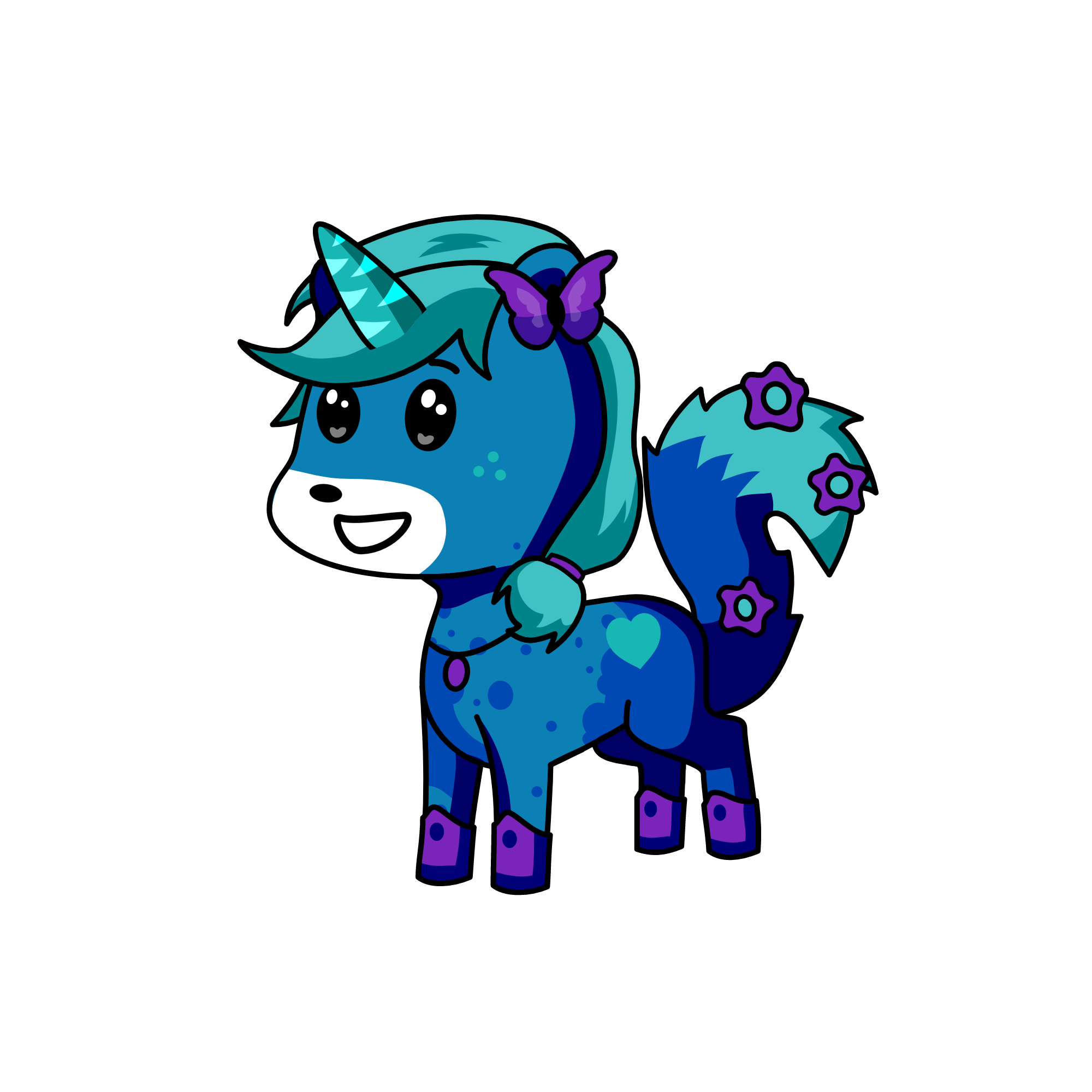 Bluenicorn, the unicorn