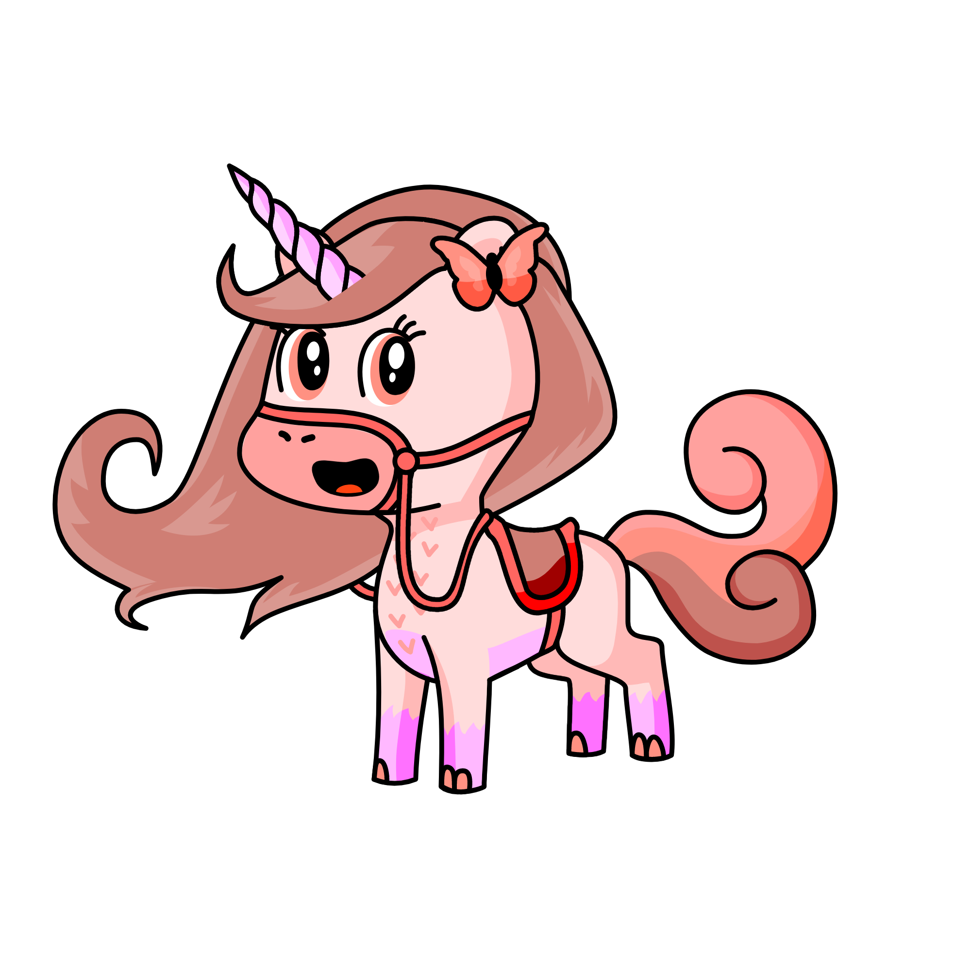 Coral Floral Bagoral LOL, the unicorn