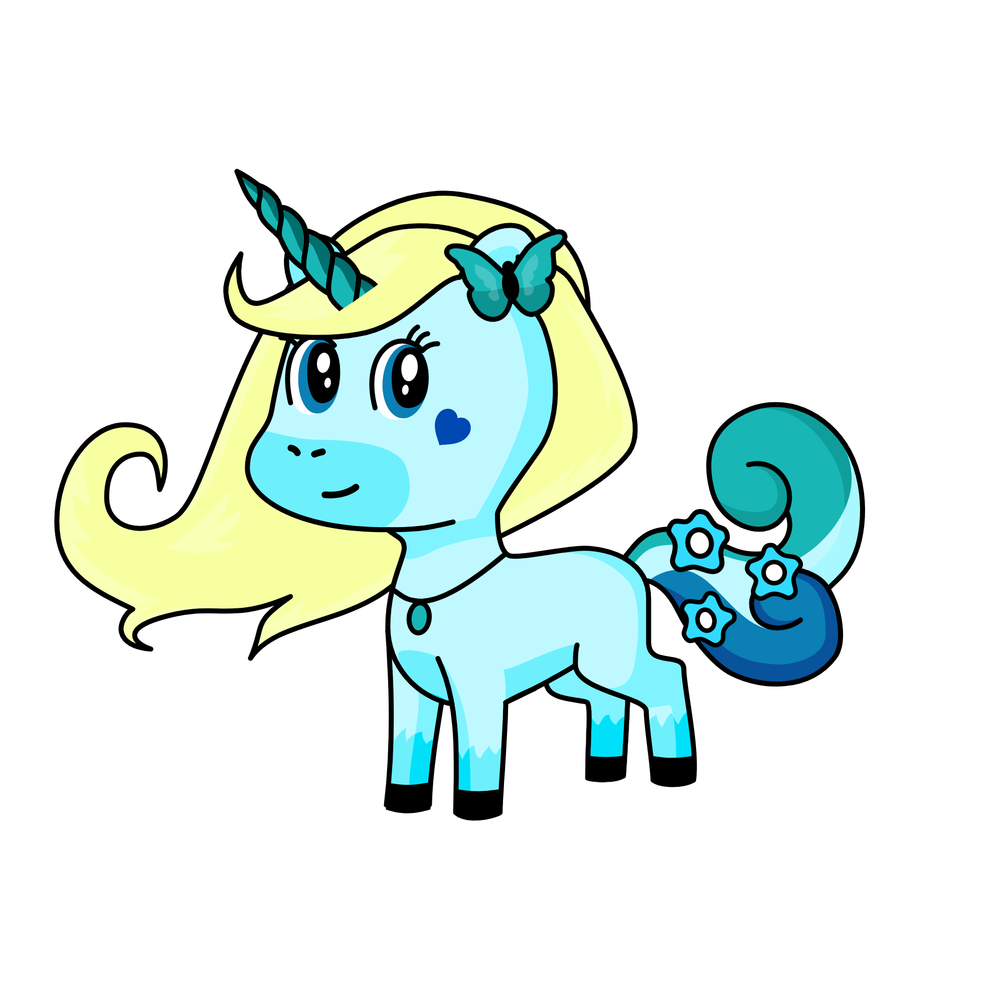 Cloudy , the unicorn
