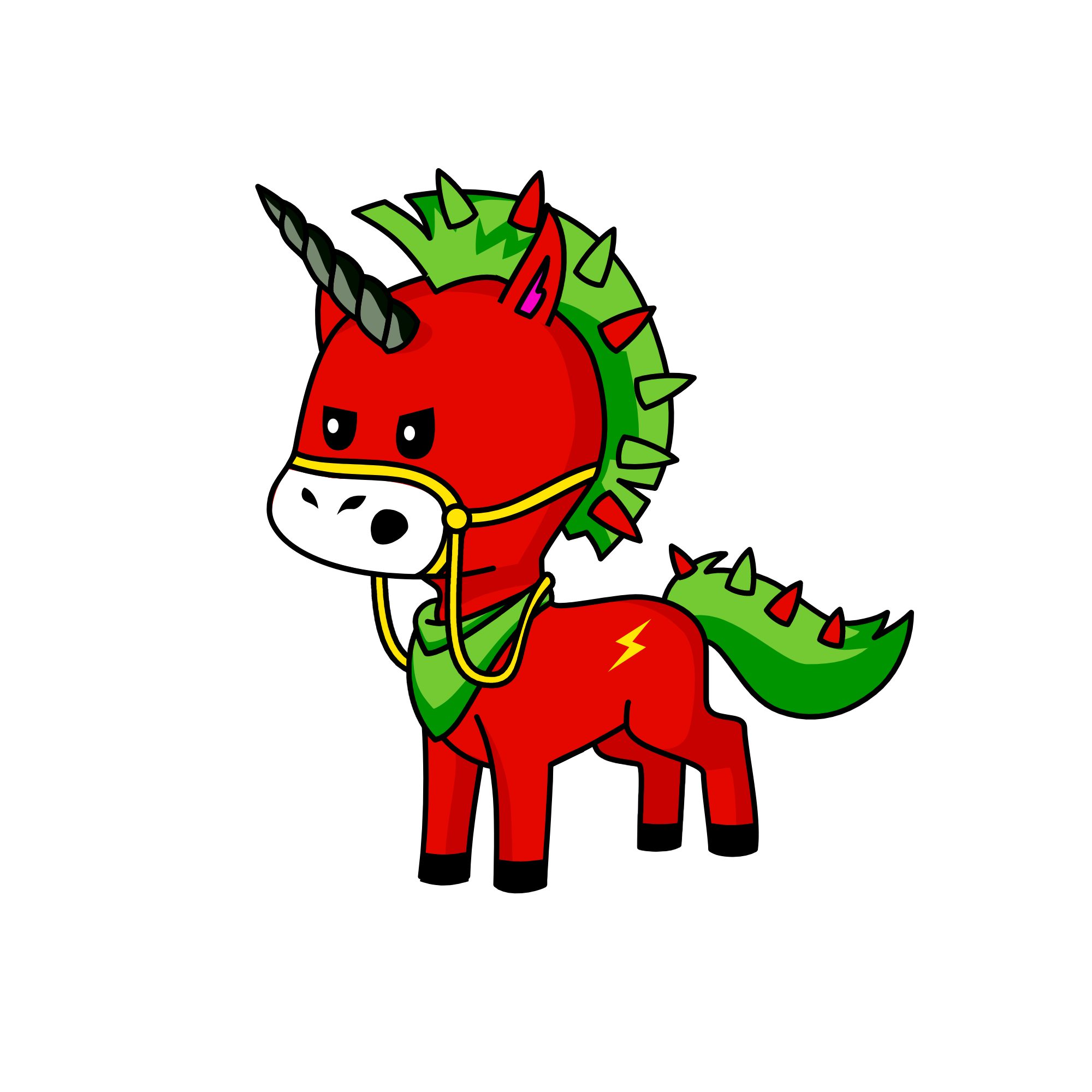 Bravery, the unicorn