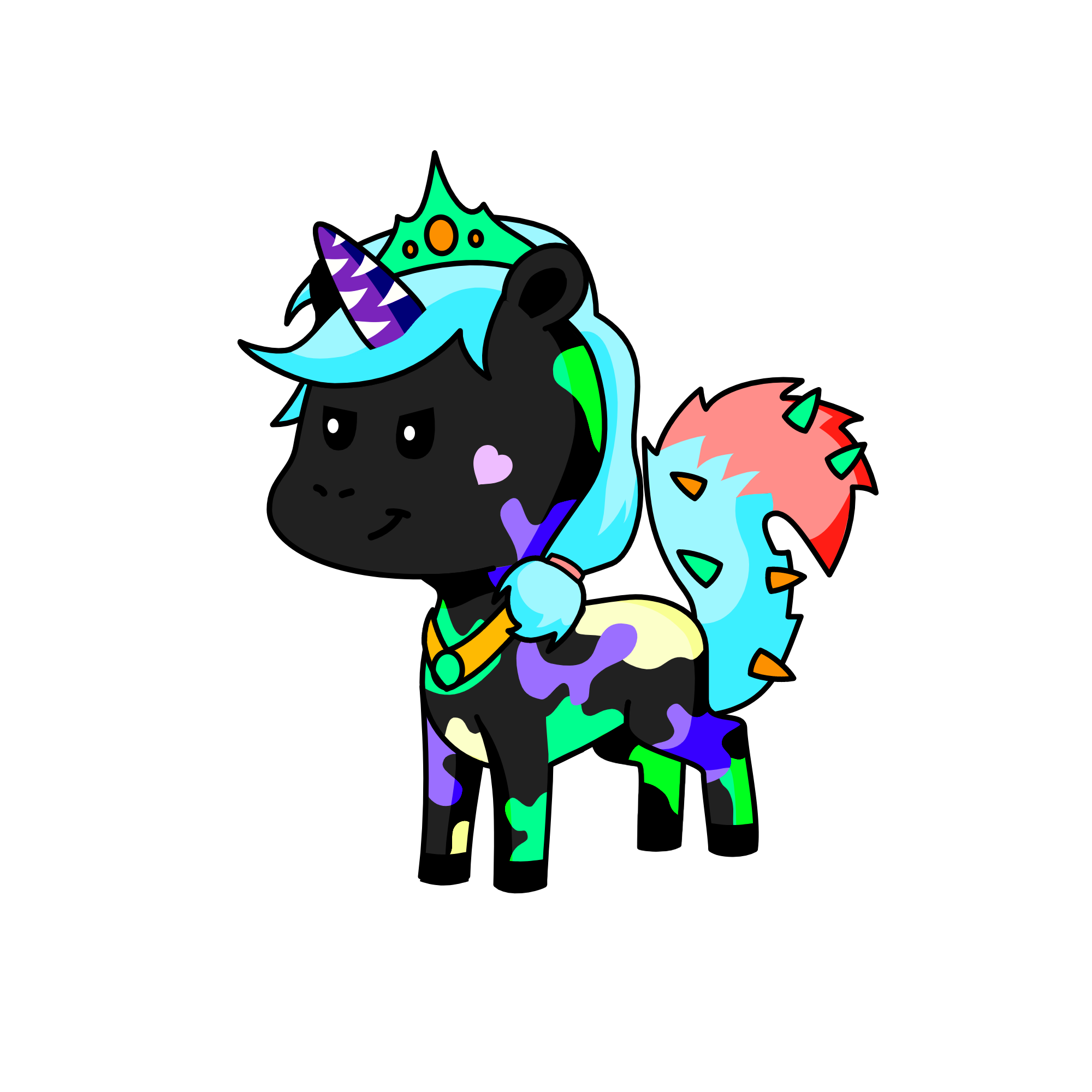 Melody, the unicorn