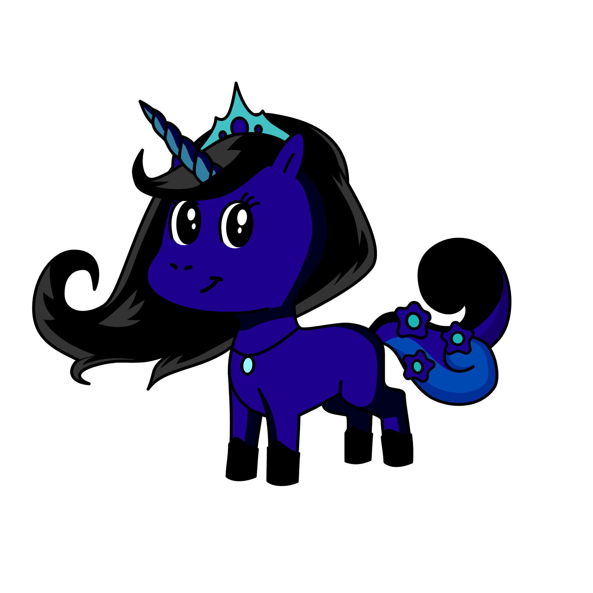 Princess Luna of the moon, the unicorn