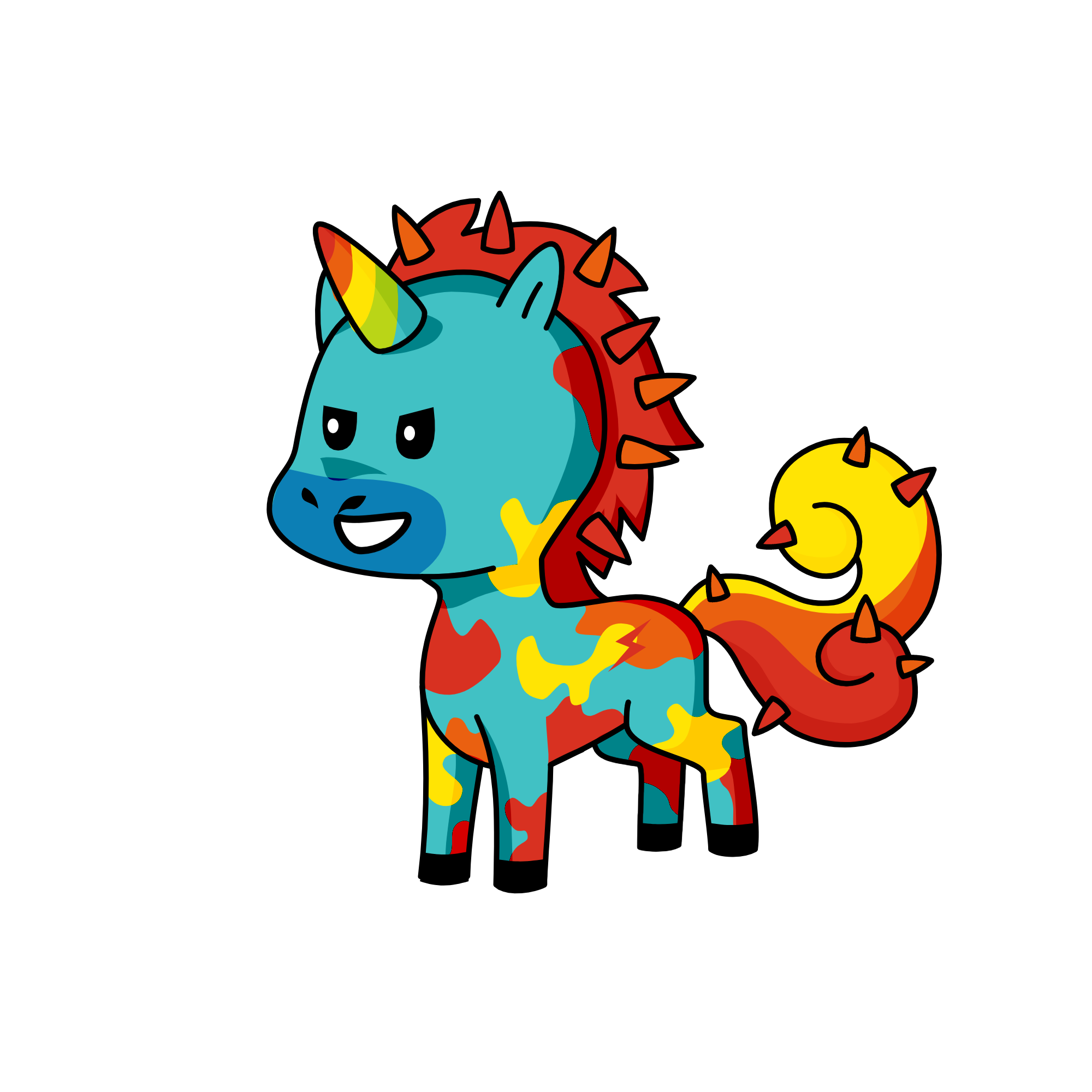 Rain Bow Dash, the unicorn