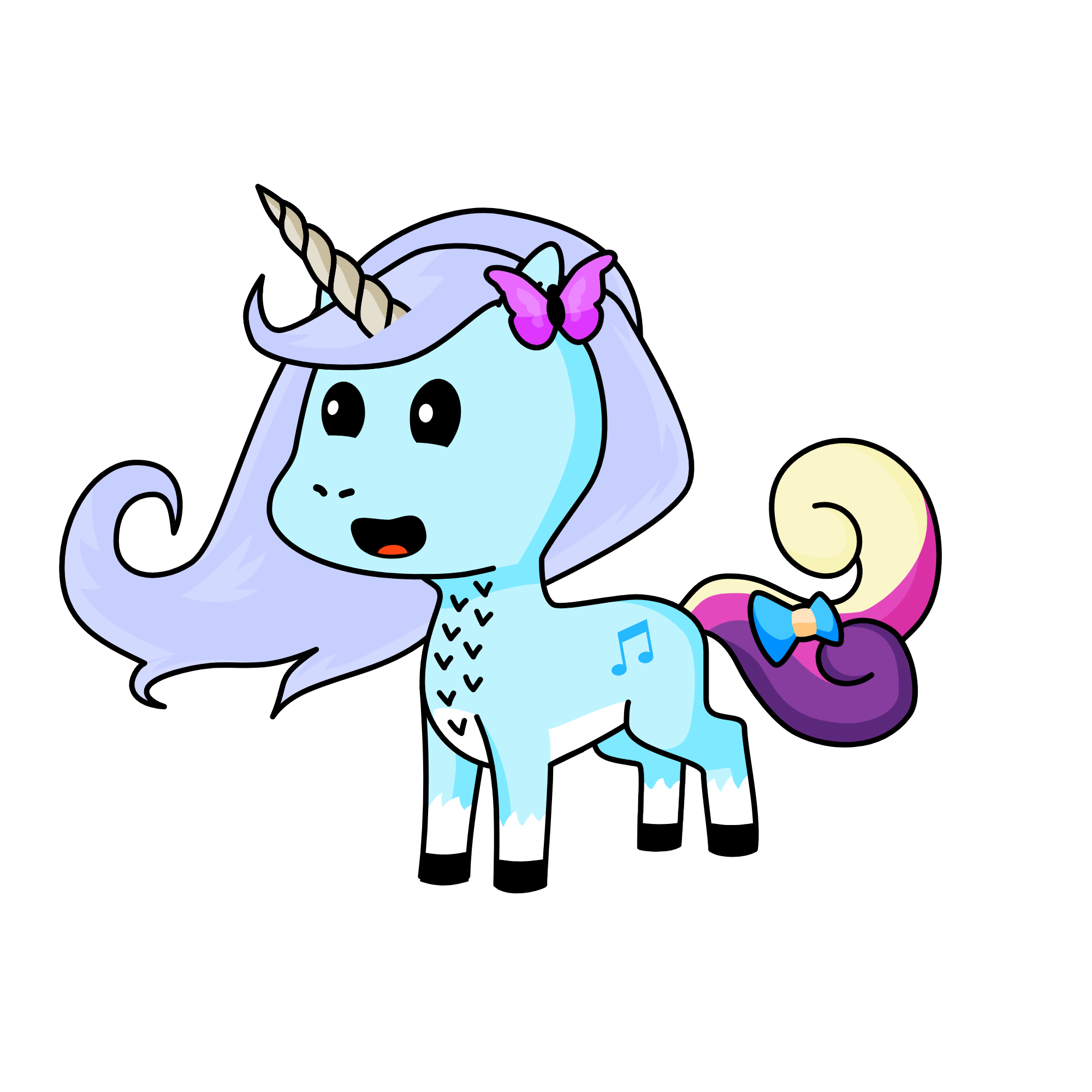 Snowella, the unicorn