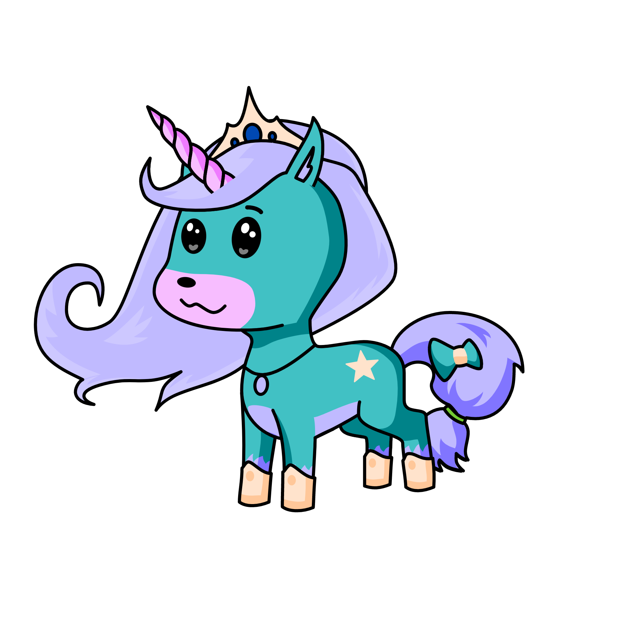 pink nuu, the unicorn