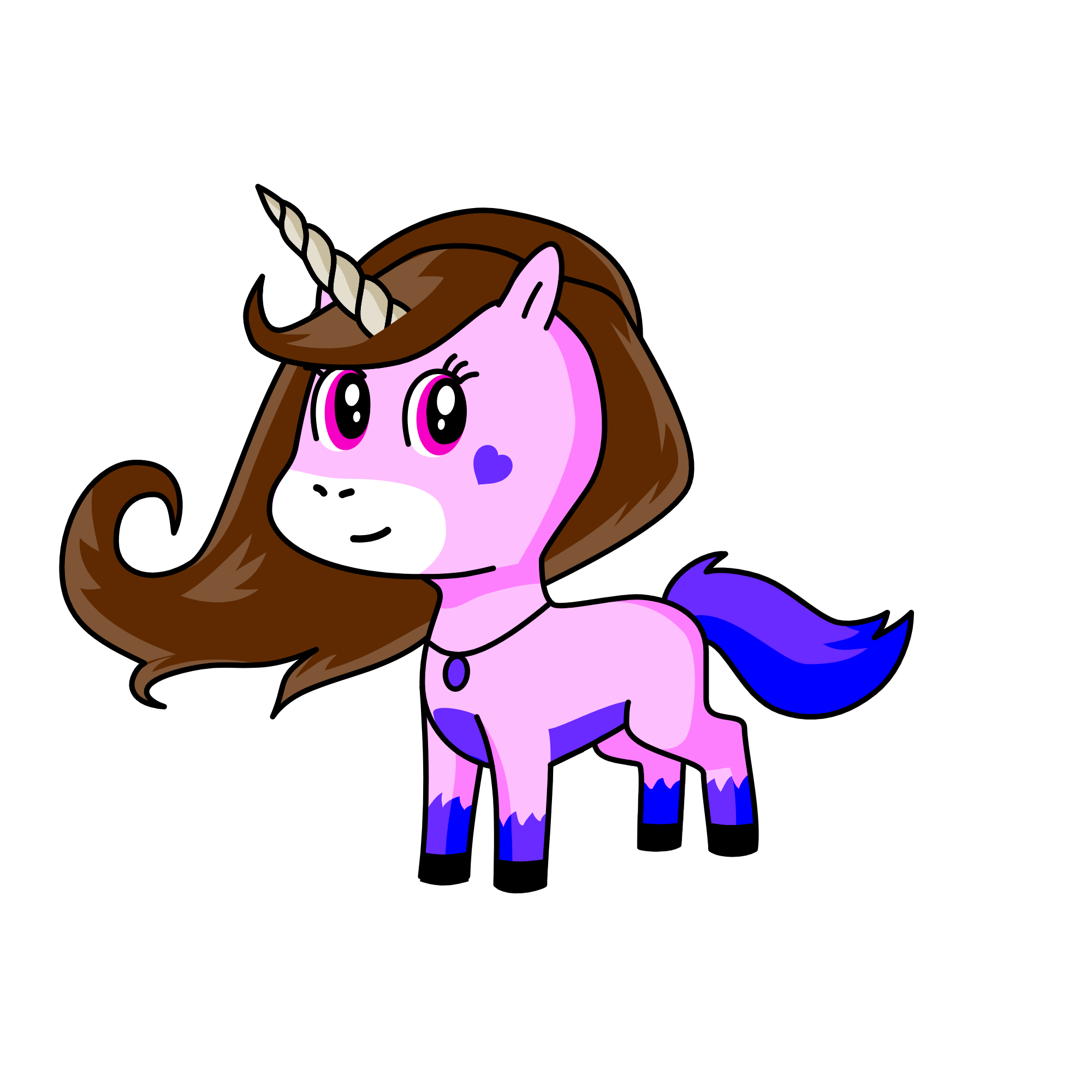 Framboise, the unicorn
