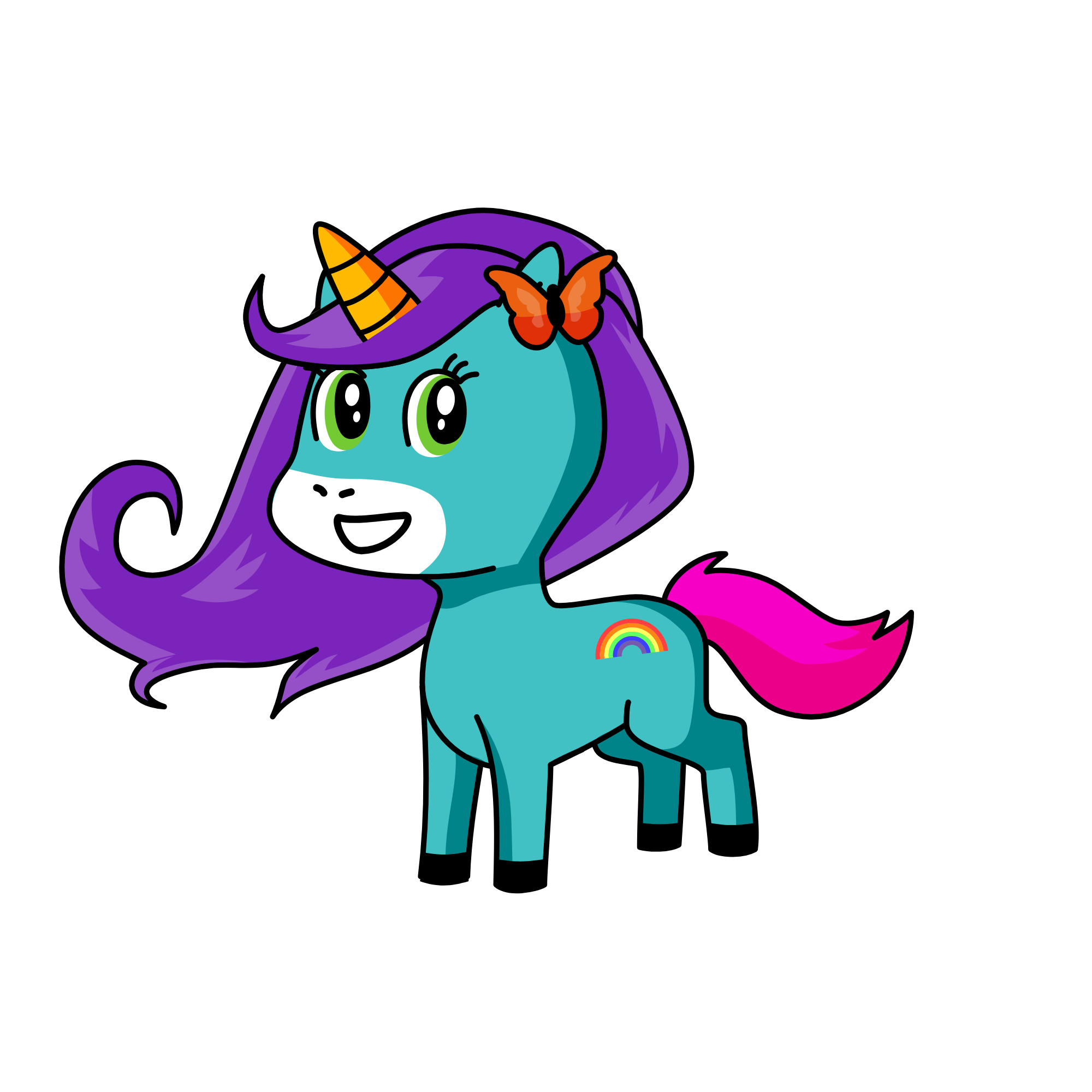 colour up, the unicorn