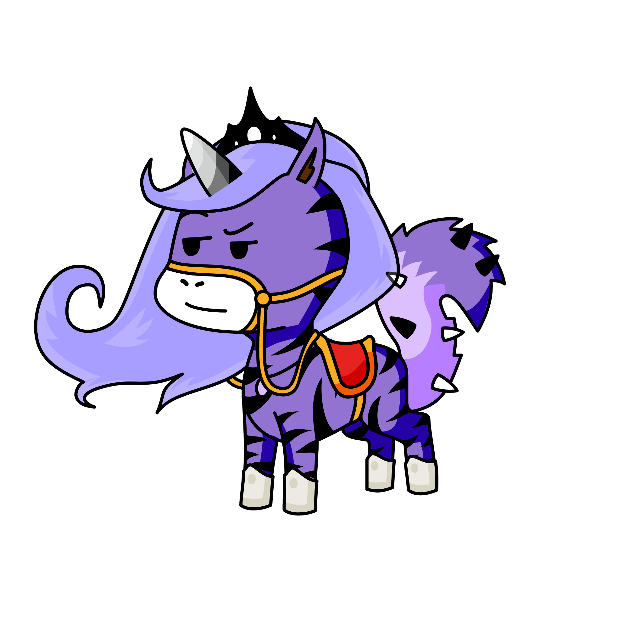 Dark queen, the unicorn