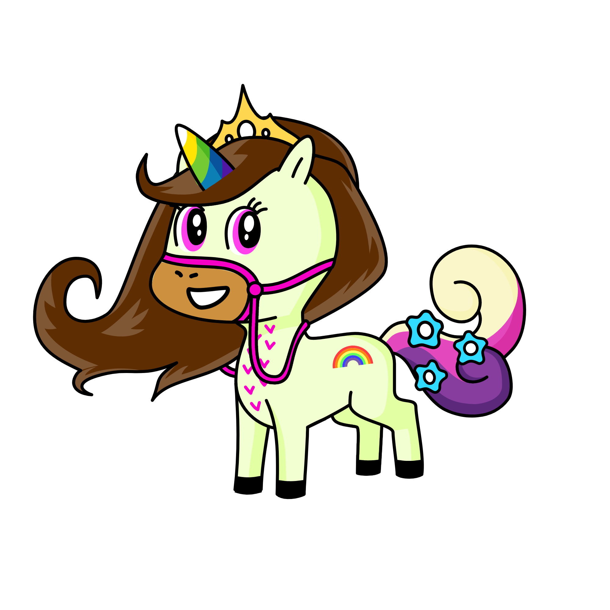fluffles, the unicorn