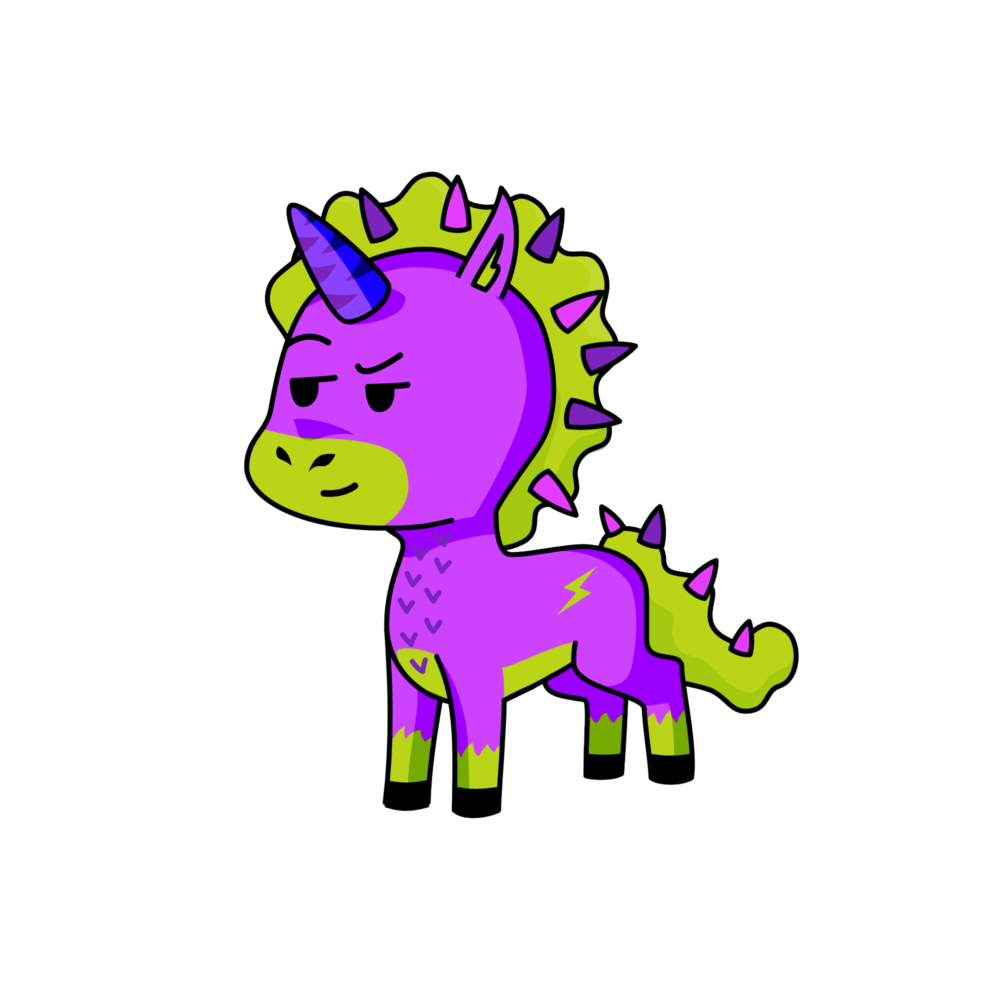 Spike, the unicorn
