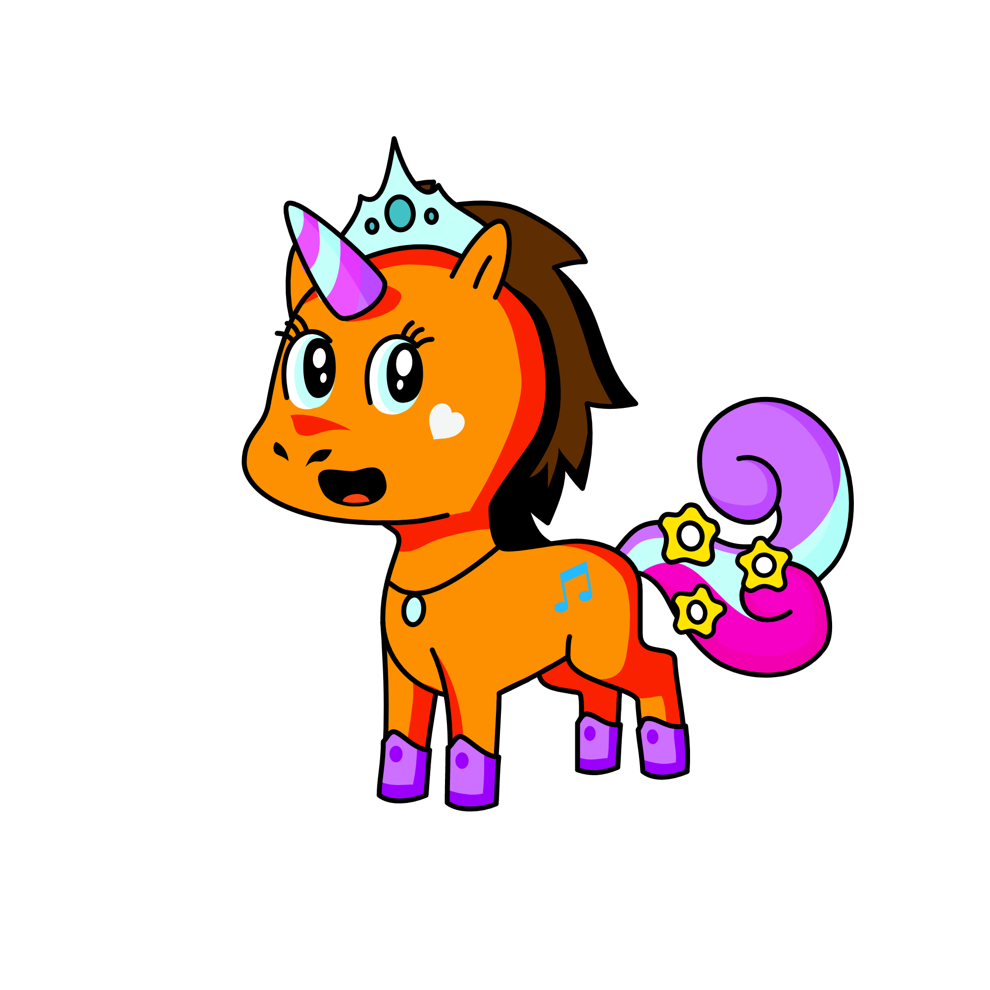 SnowCone, the unicorn