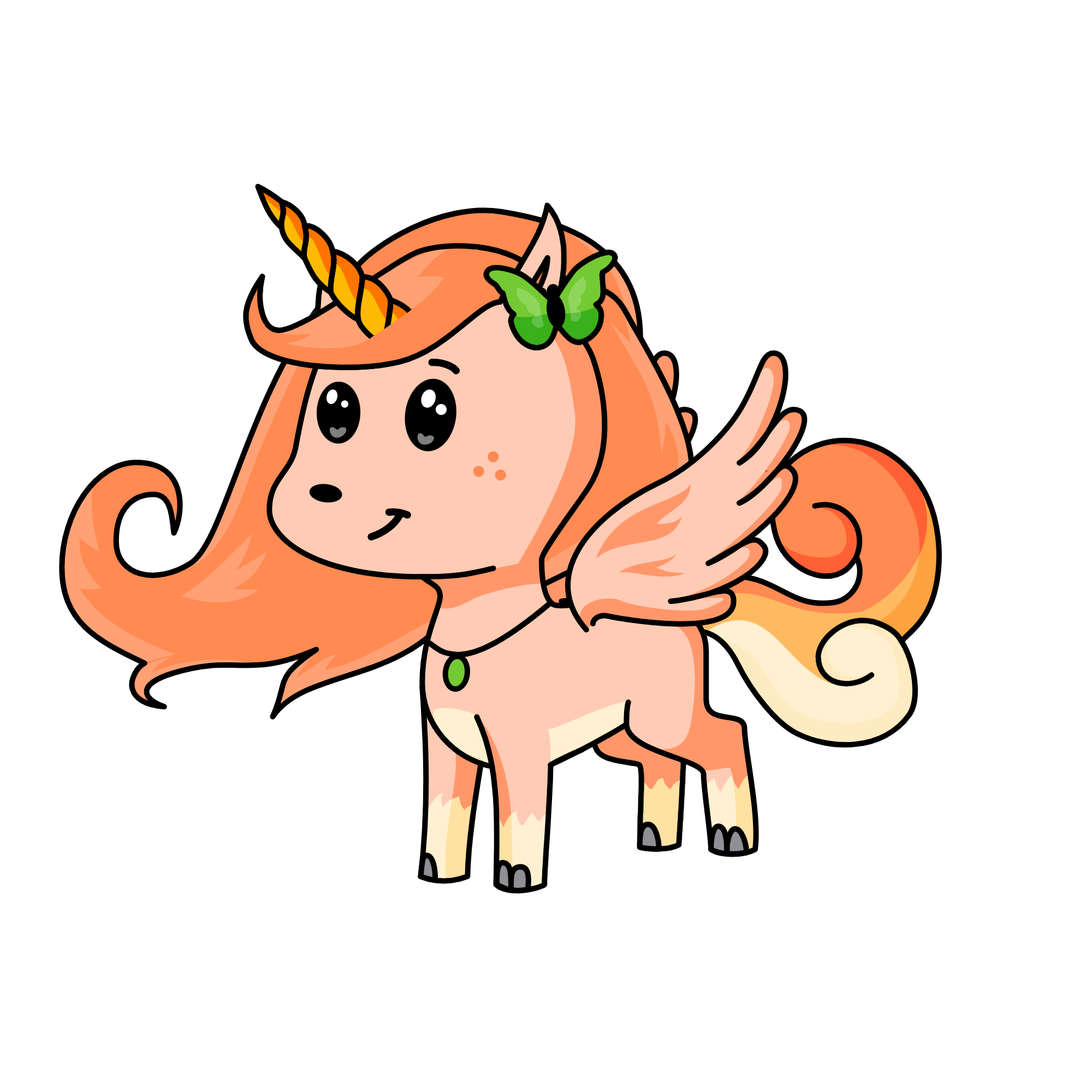 peaches, the unicorn