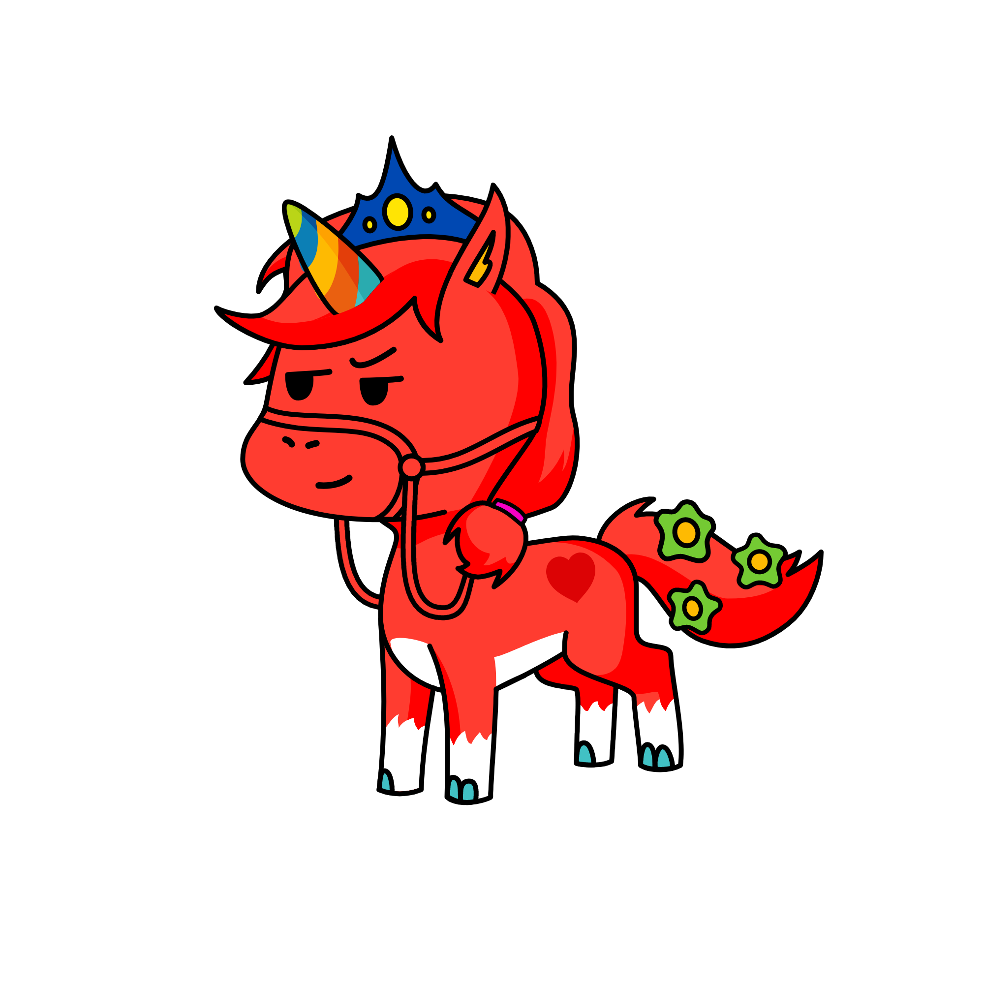 Red, the unicorn