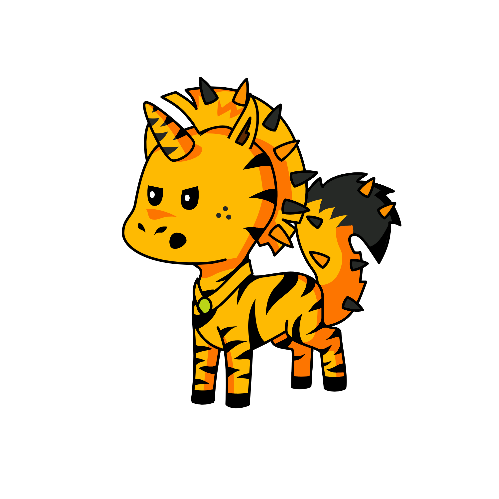 tiger, the unicorn