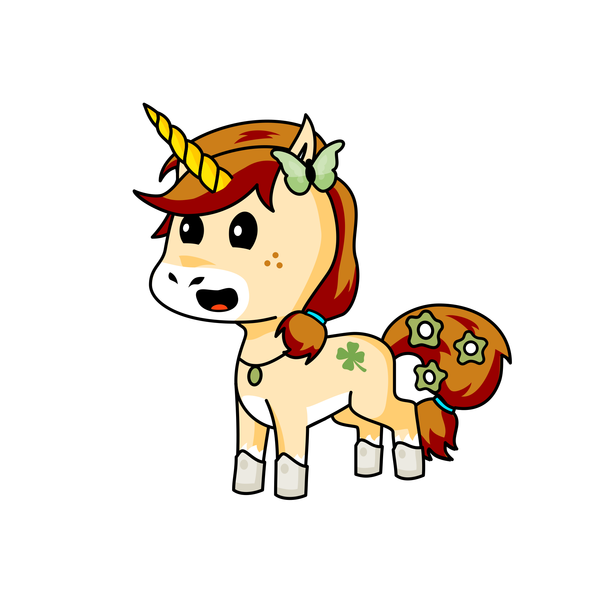 Izzy:), the unicorn