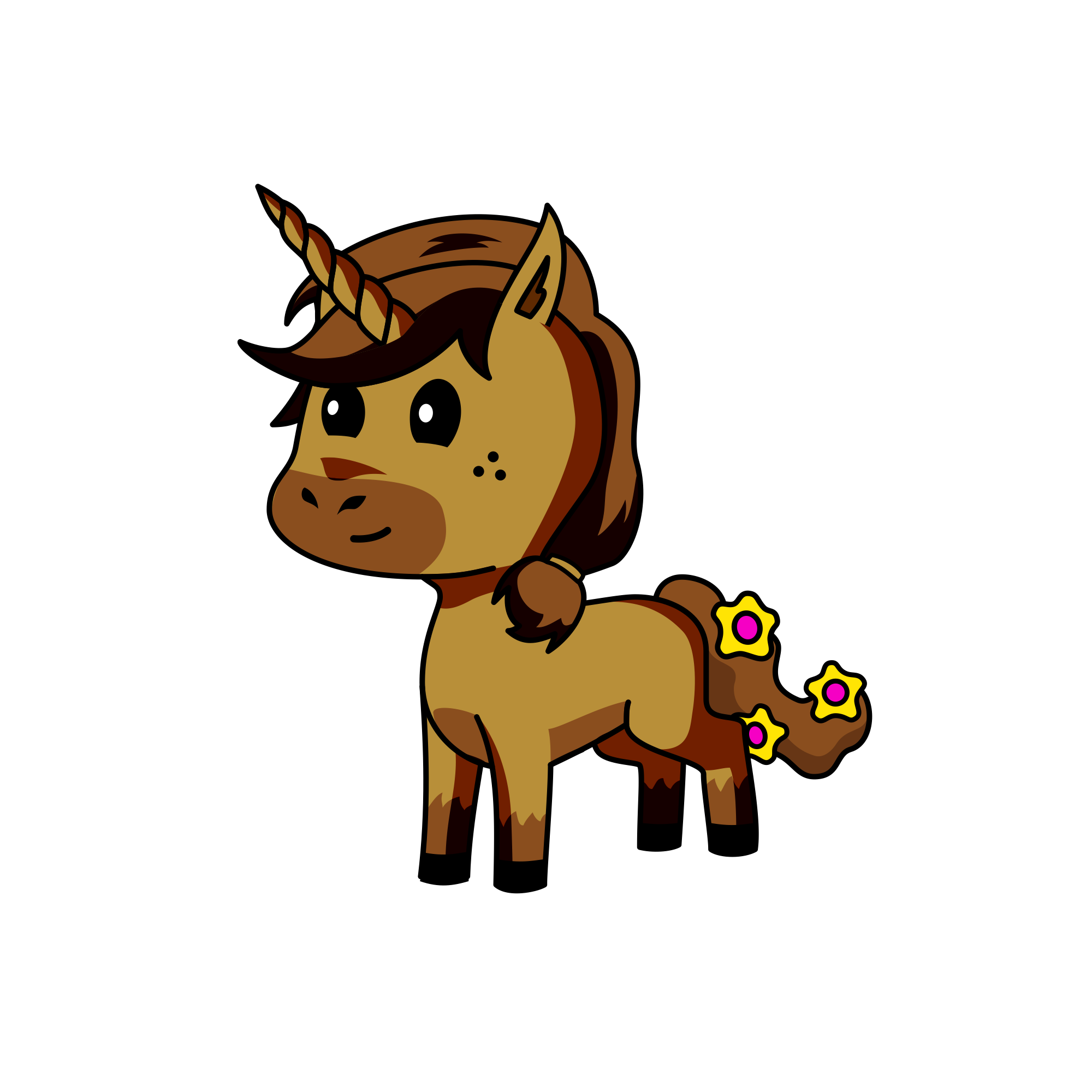 Woodland flower, the unicorn