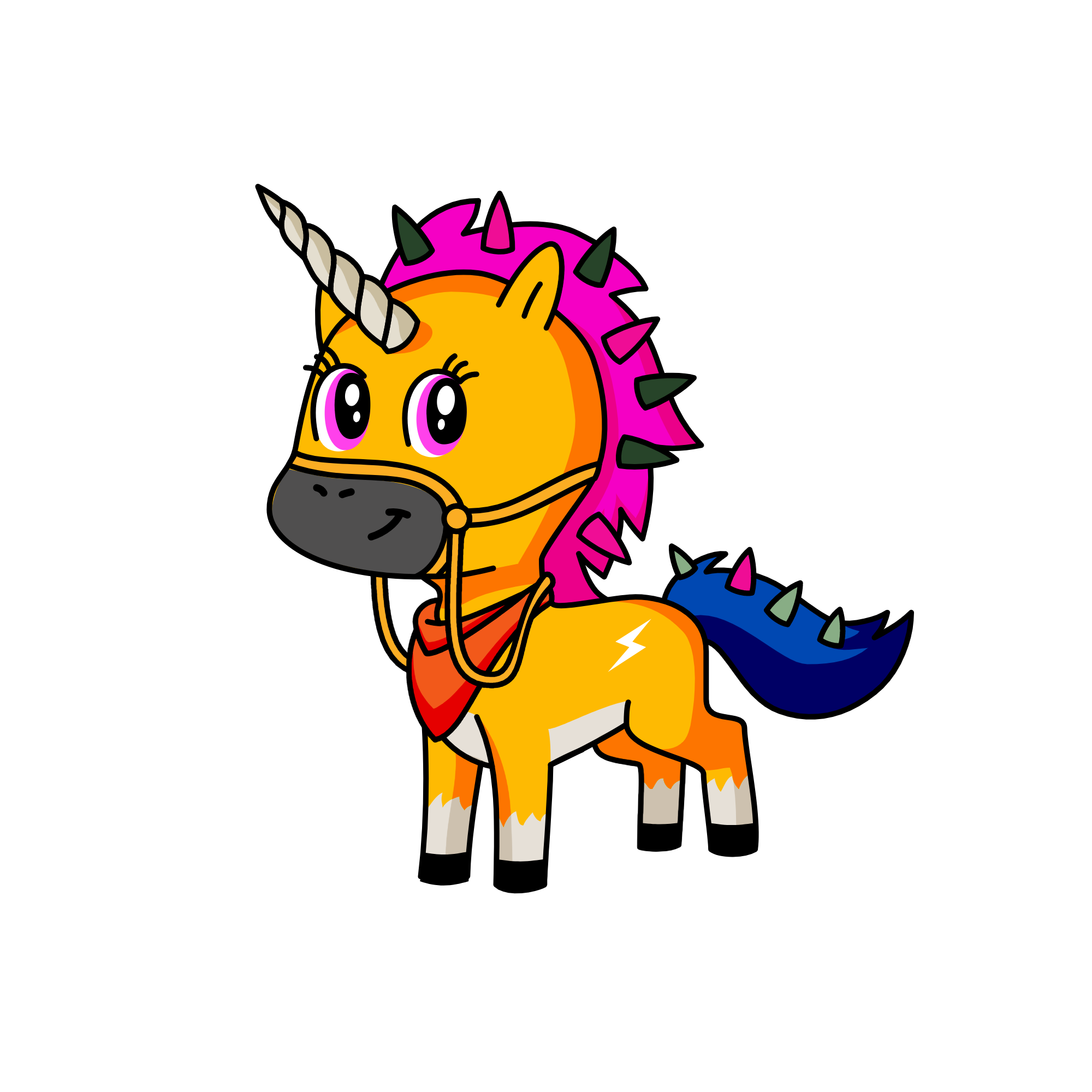 Feather Golden Twinkie, the unicorn