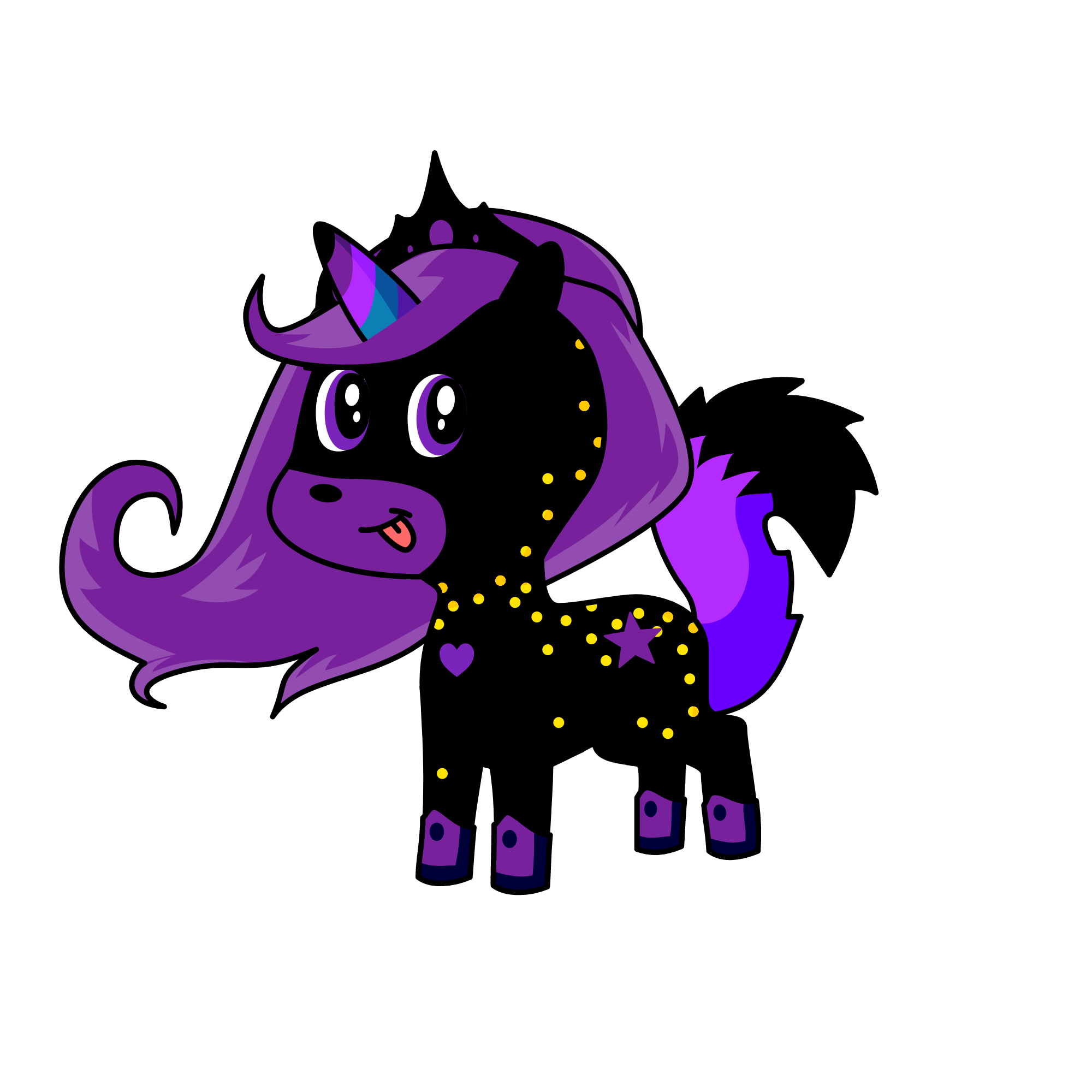 Qeen night, the unicorn