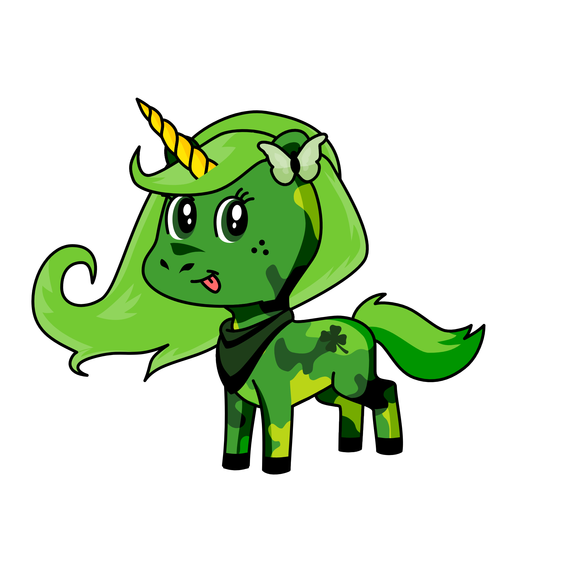 Clover, the unicorn