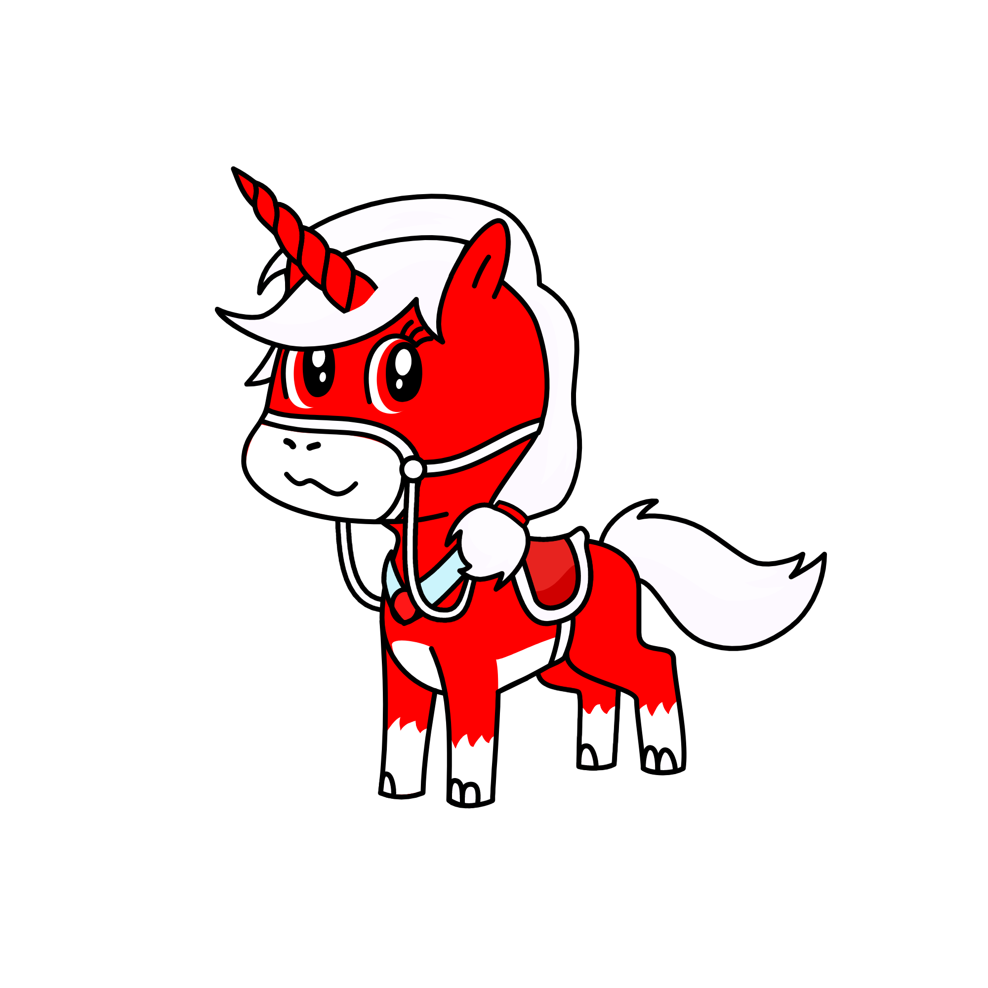 red Rainbow, the unicorn