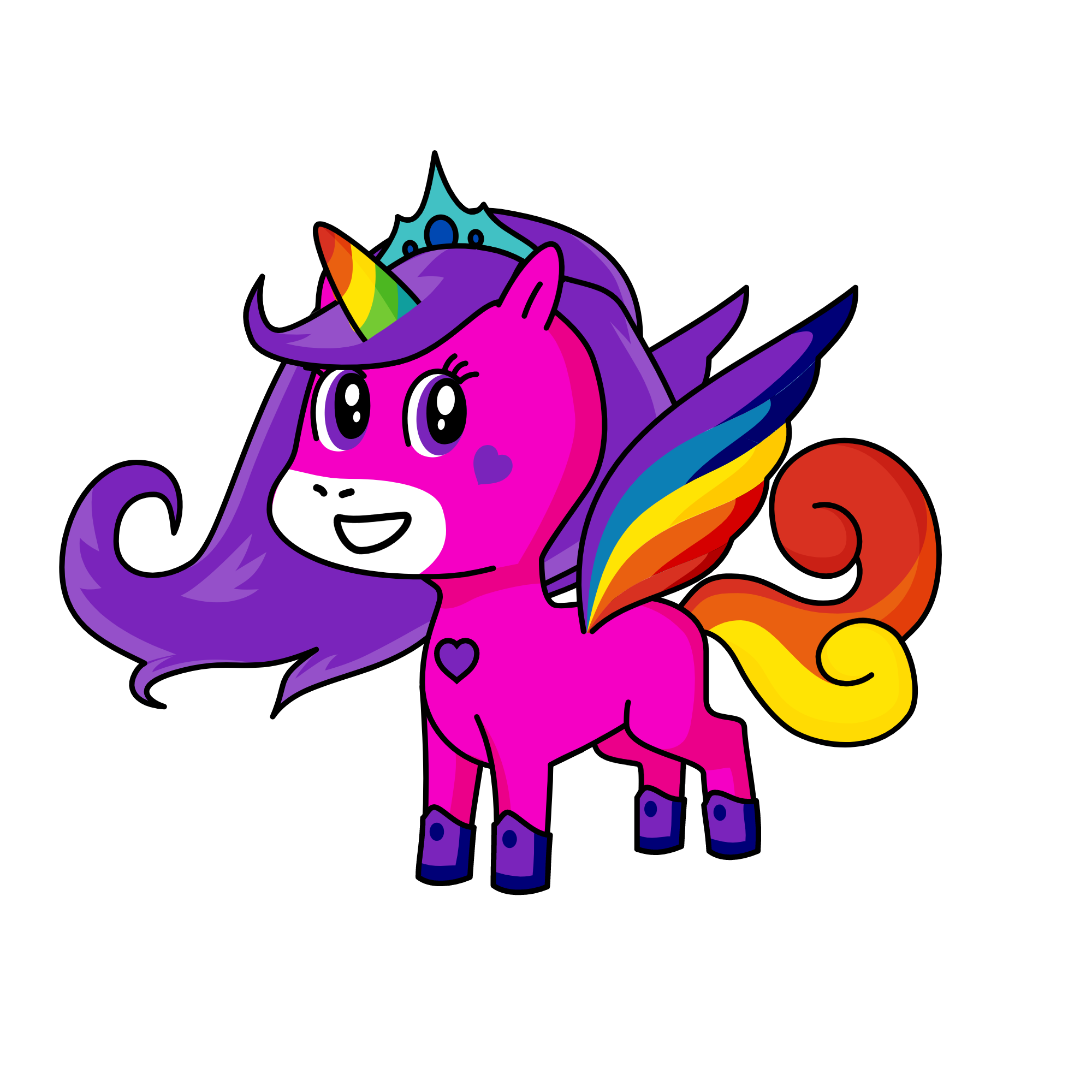 Princess Rainbow Sparkle Jr., the unicorn