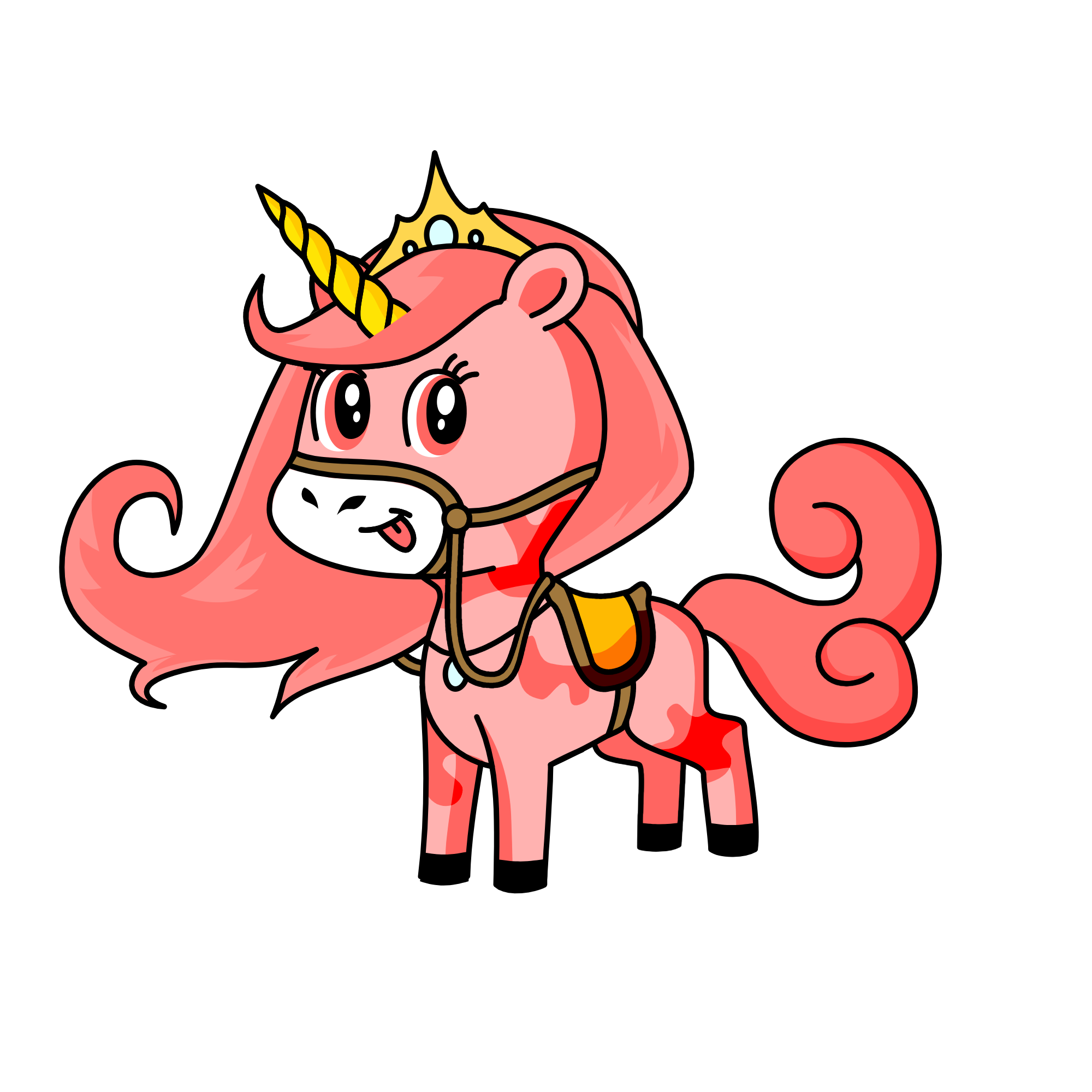 PRINCESS STRAWBERRY, the unicorn
