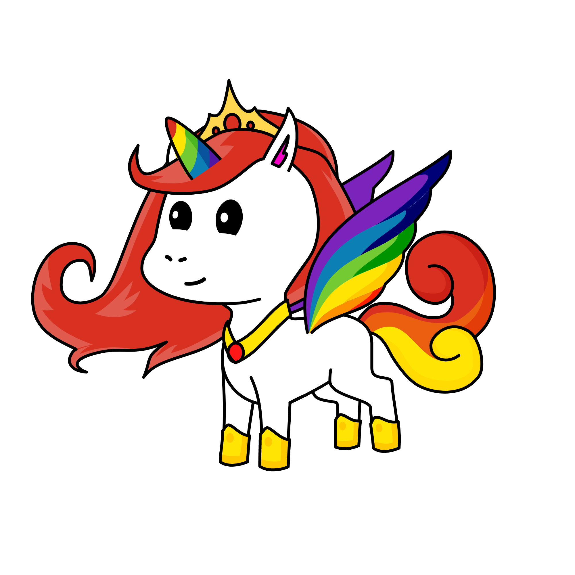 Ralnbow, the unicorn
