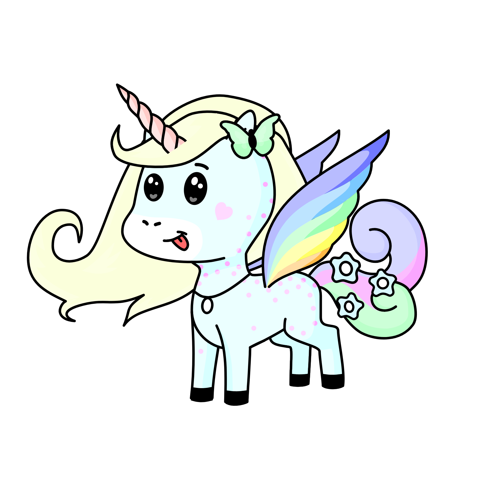 Pastel Fuzz, the unicorn