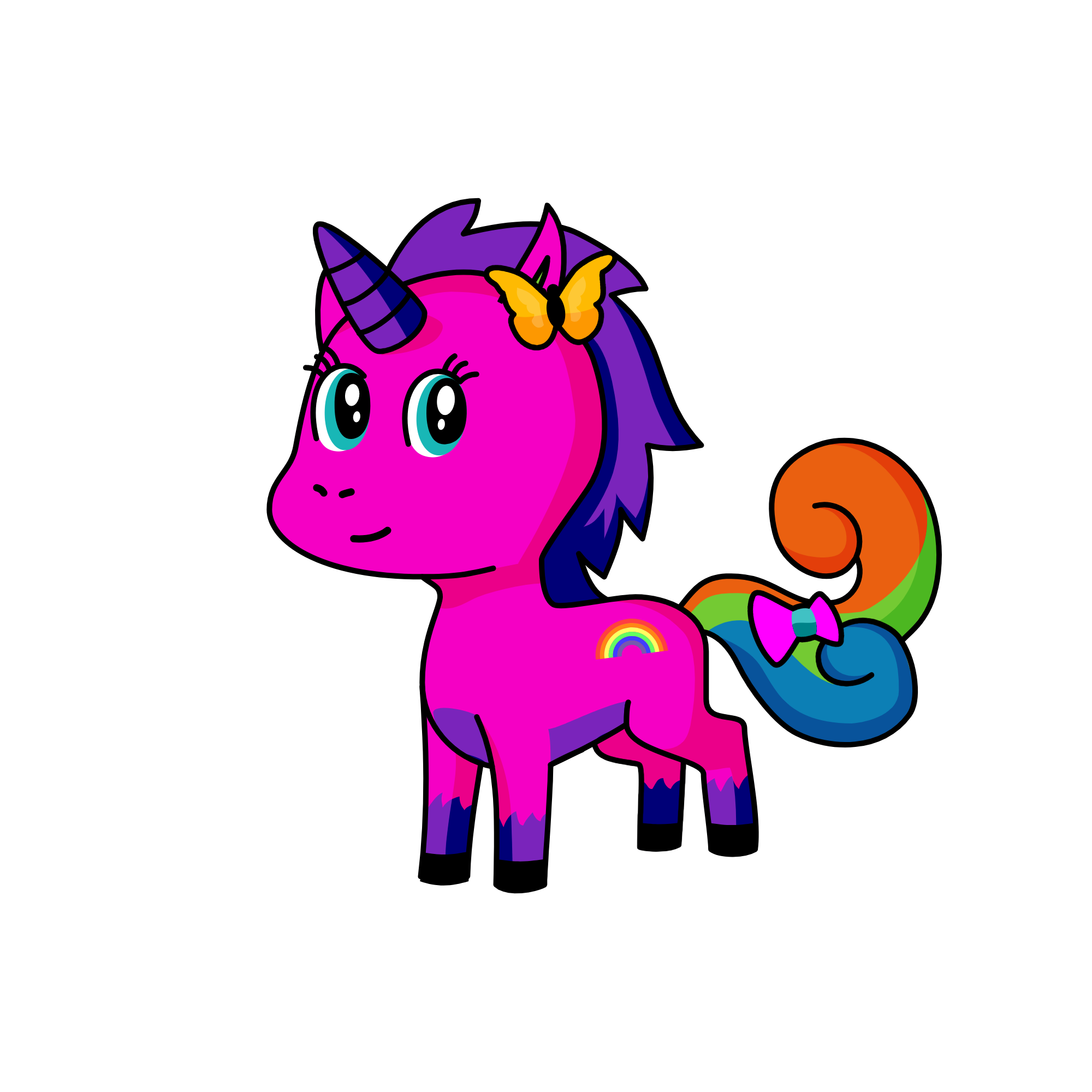 twilght sparkle rainbow jr, the unicorn