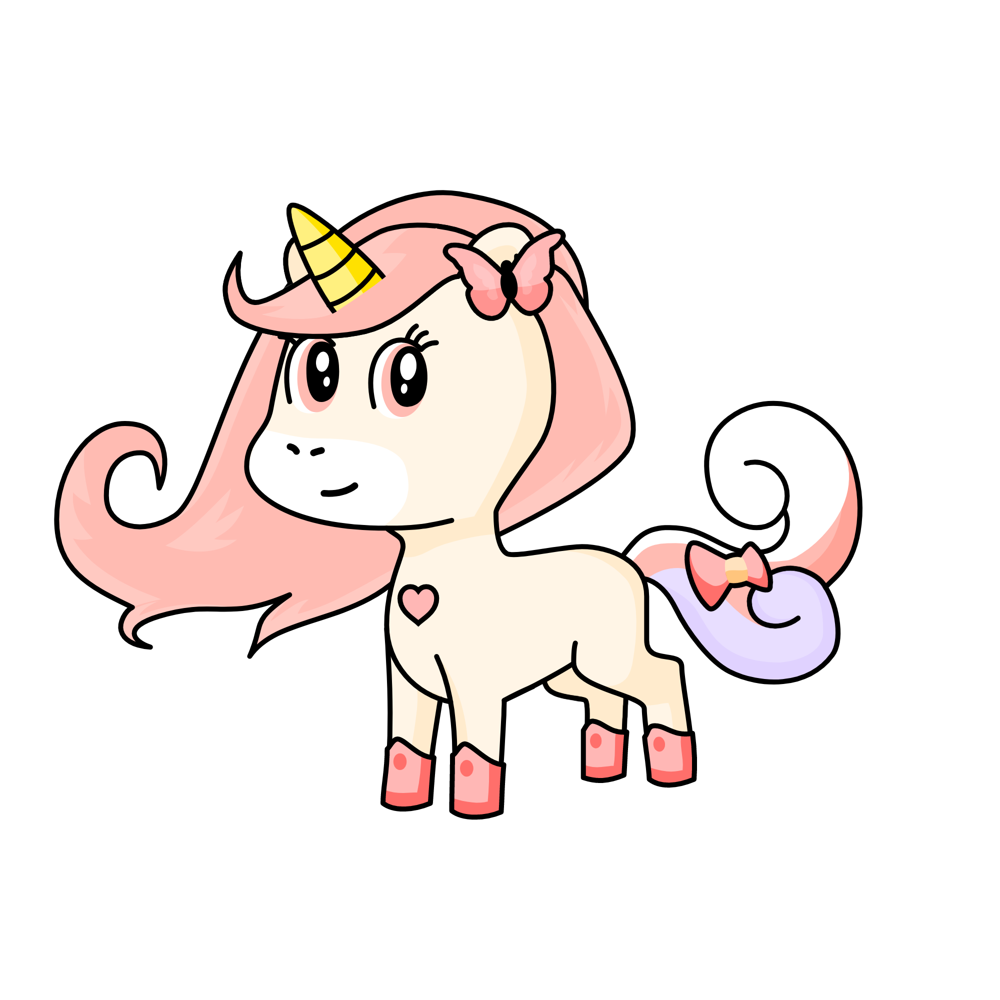 Pinky poo, the unicorn