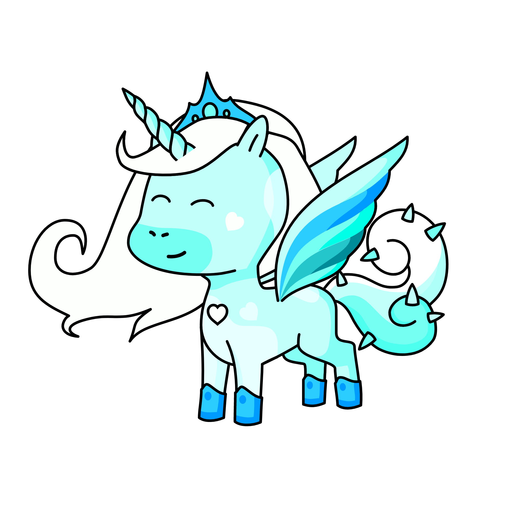 ice pony, the unicorn