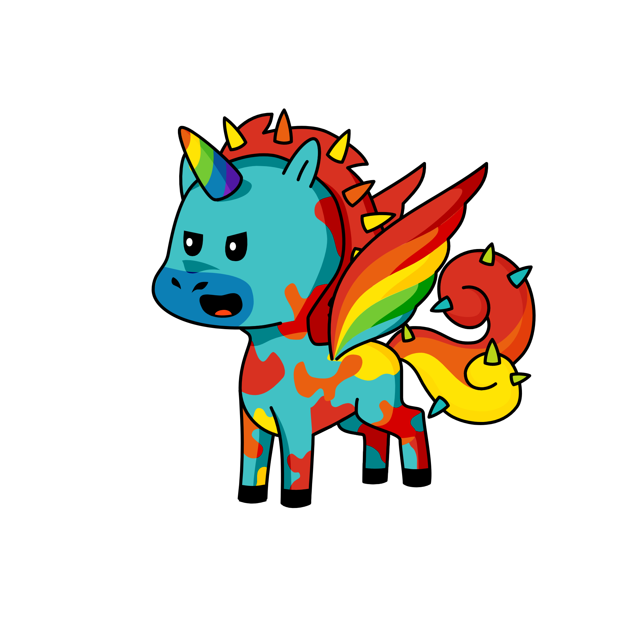 Ralnbowdash, the unicorn