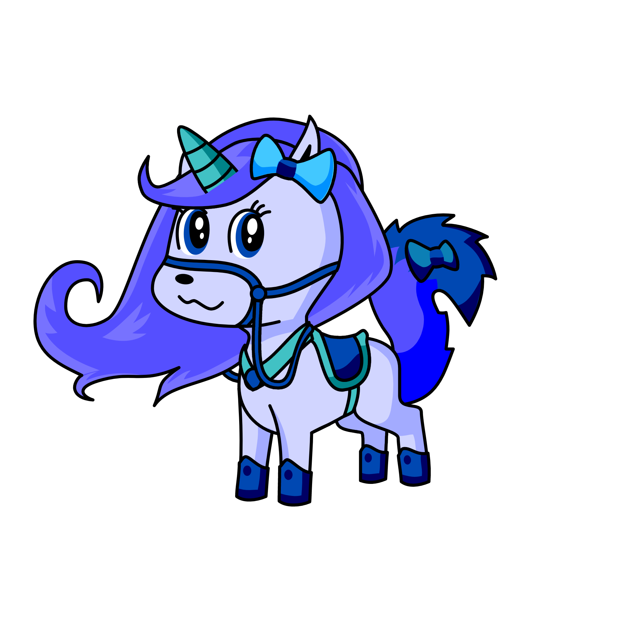 bluey, the unicorn