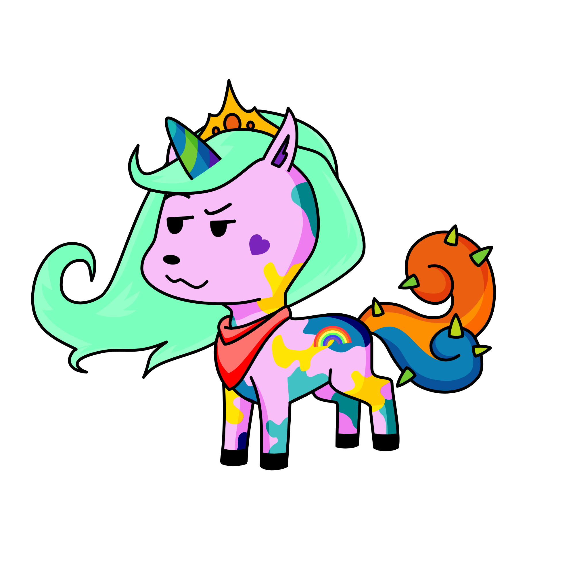 Sparkly Stars II, the unicorn