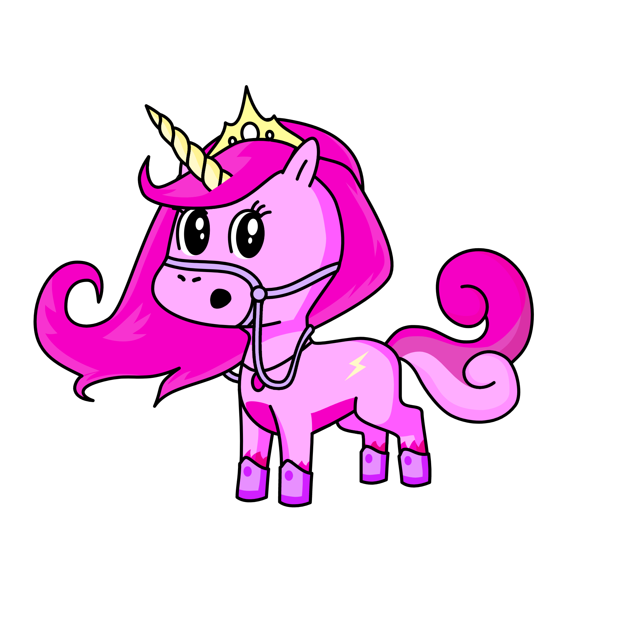 princess pink, the unicorn