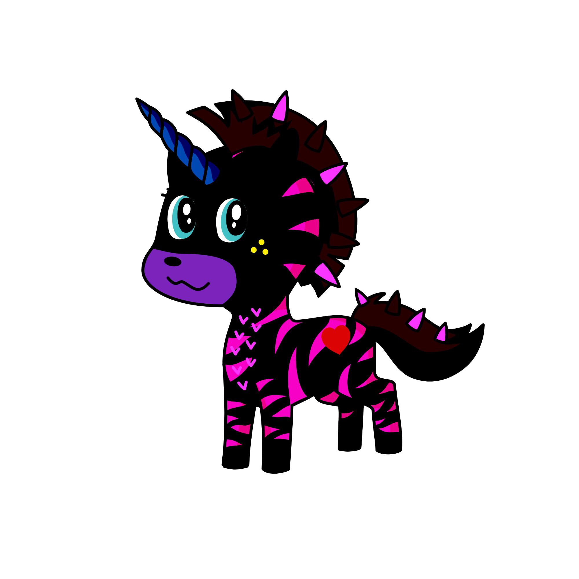 nighttime, the unicorn