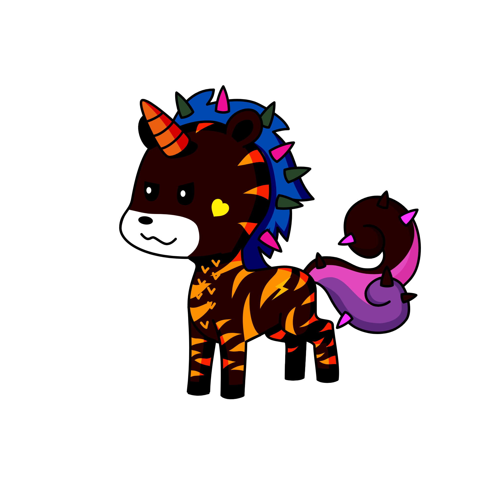 teddy bare, the unicorn