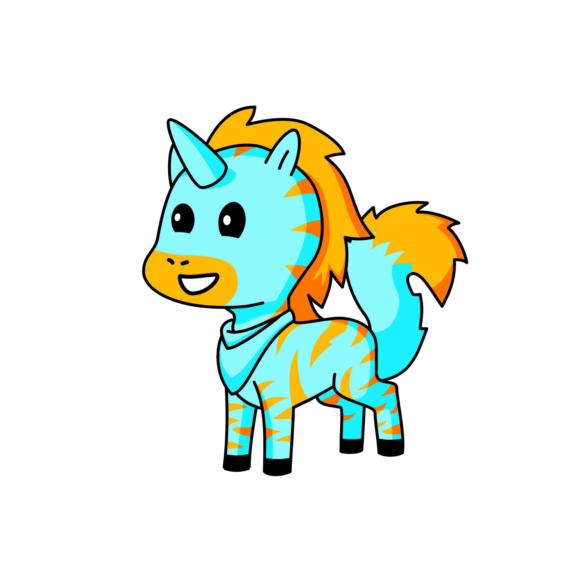 lighting waffy, the unicorn