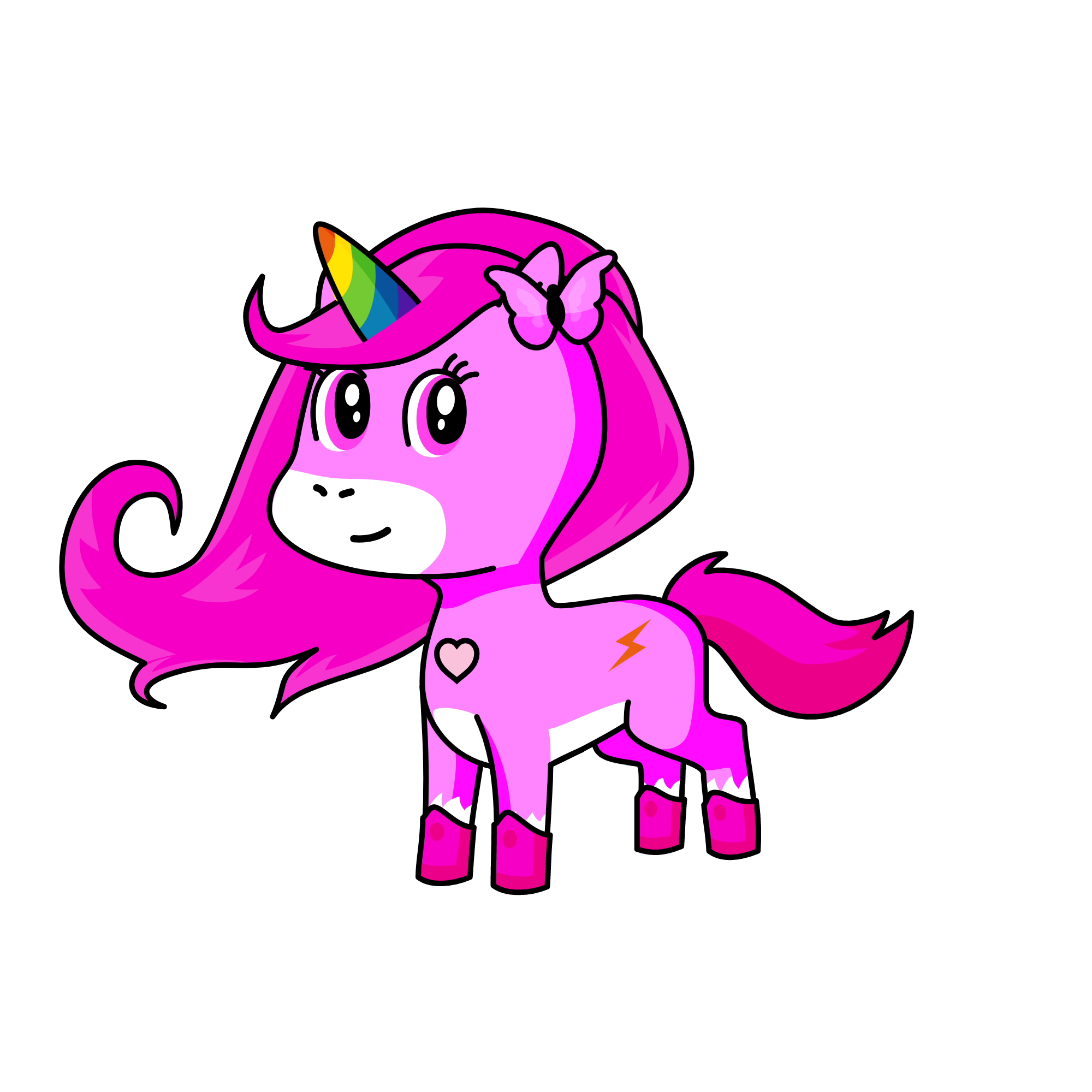 Pinky Princess, the unicorn