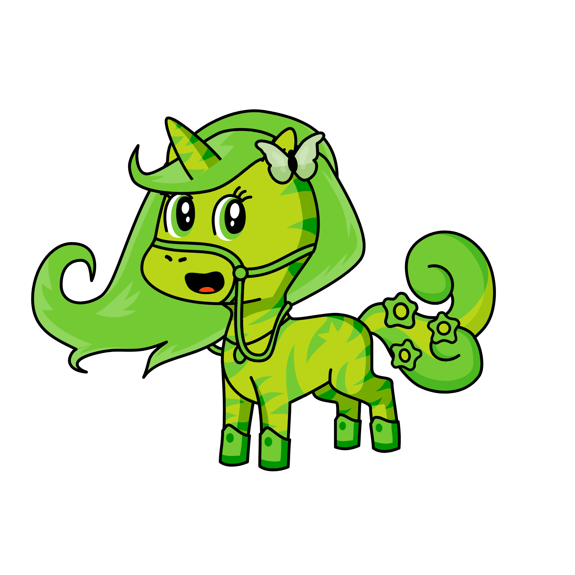 Green Queen , the unicorn