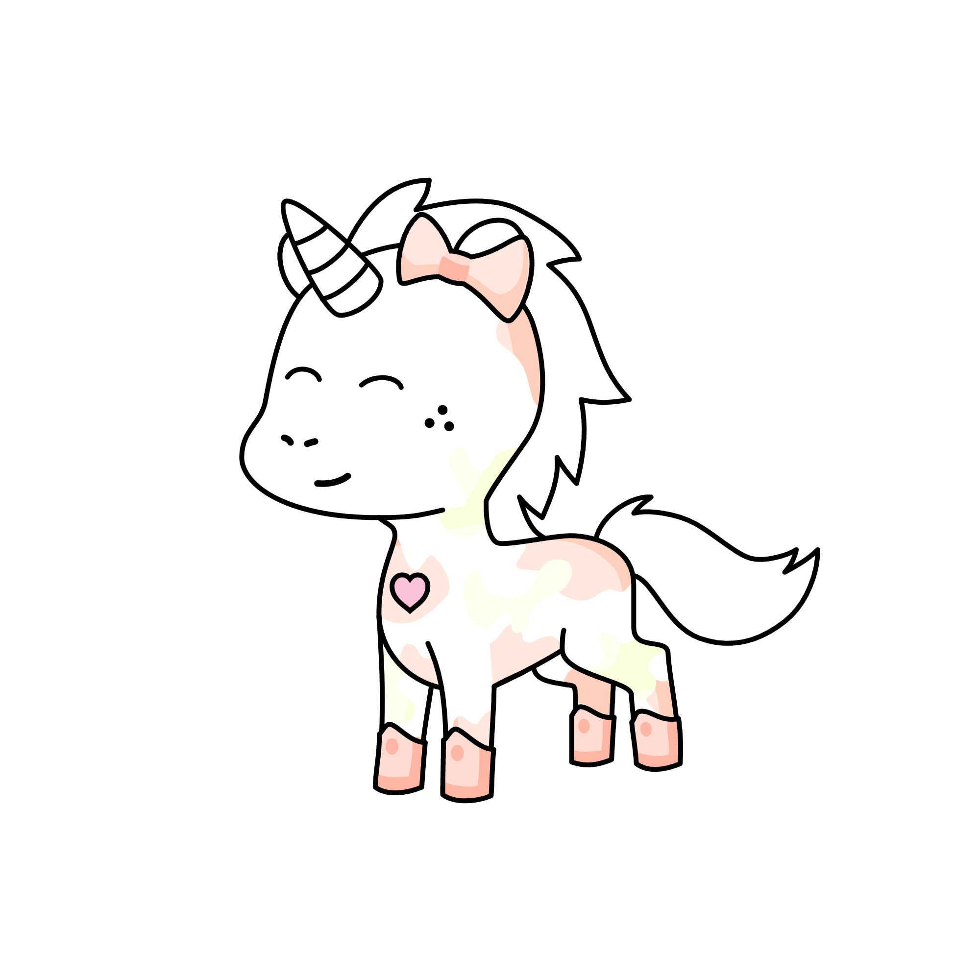 cutey cow, the unicorn