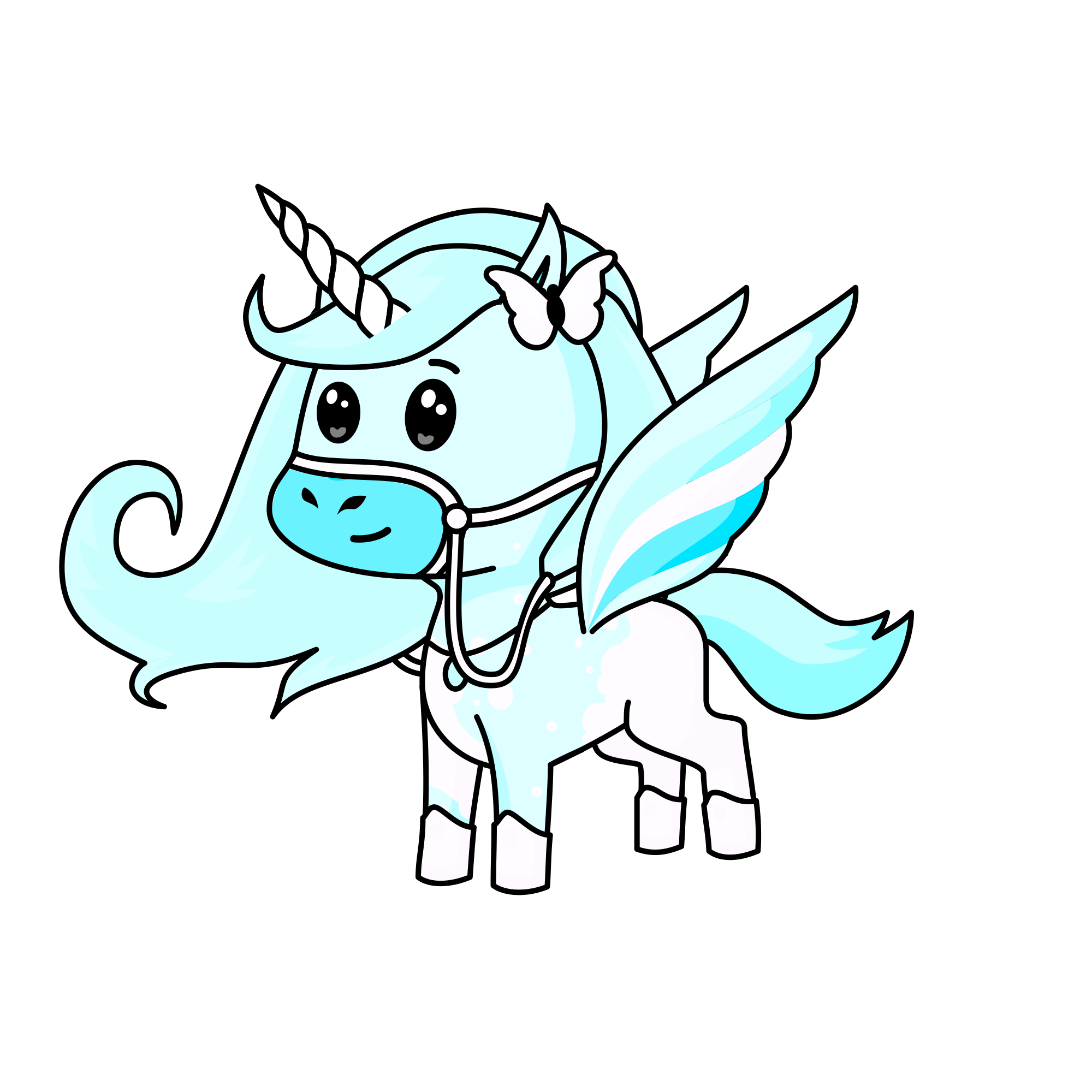 Feathersnow, the unicorn