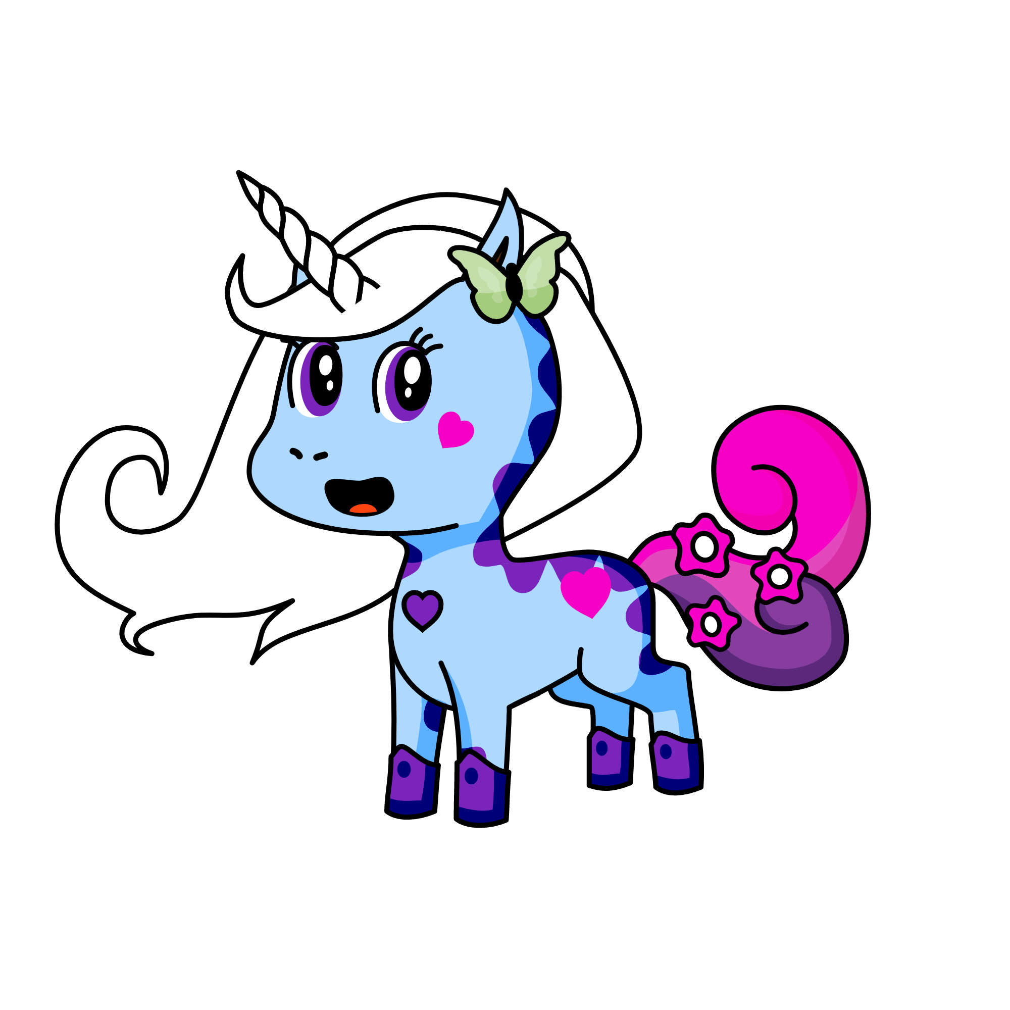 blue bells, the unicorn