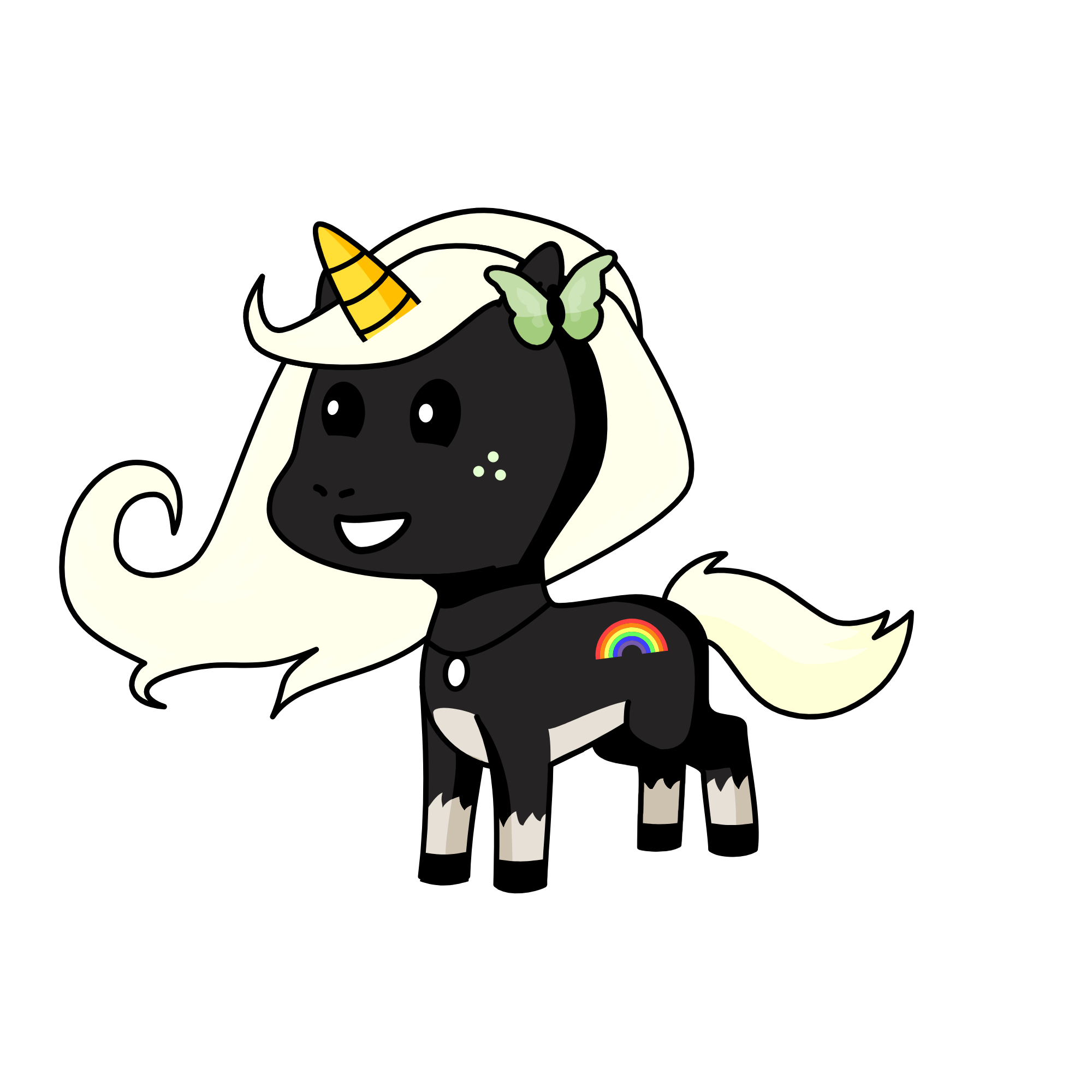 snowy, the unicorn