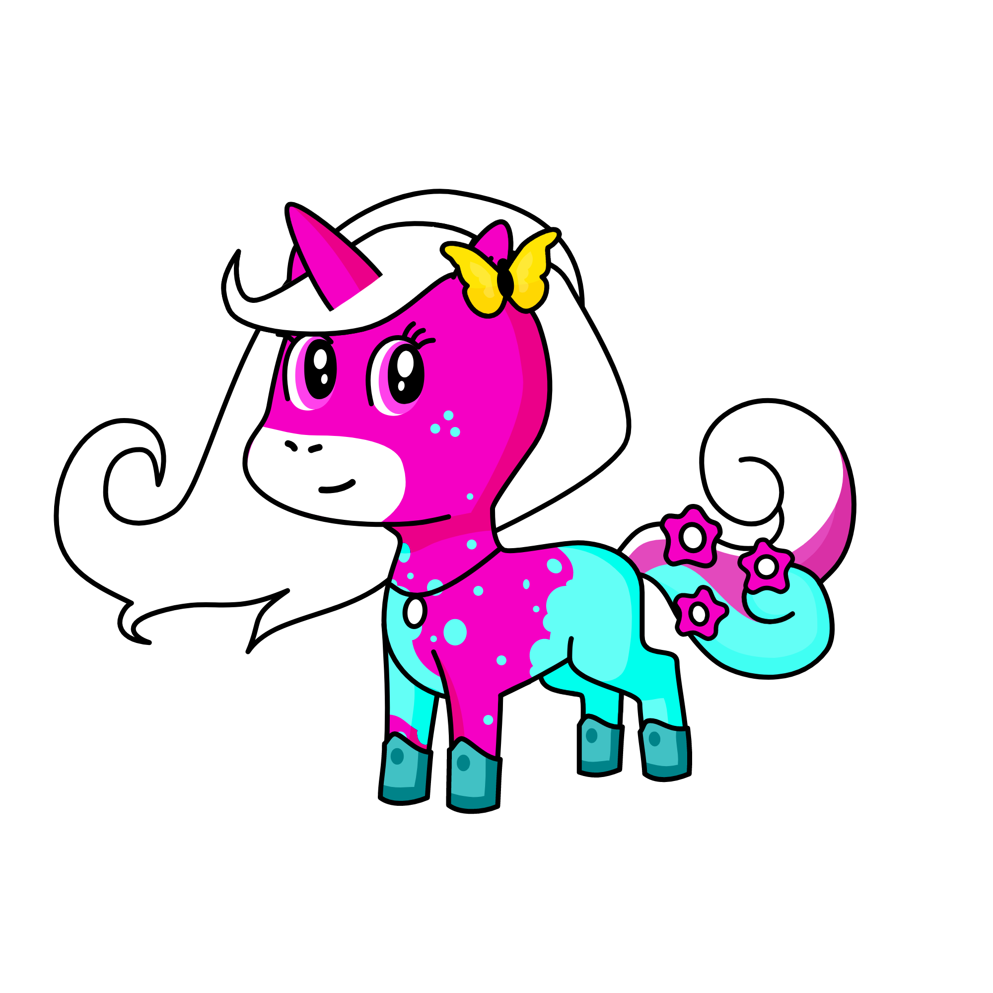 Paint Play, the unicorn